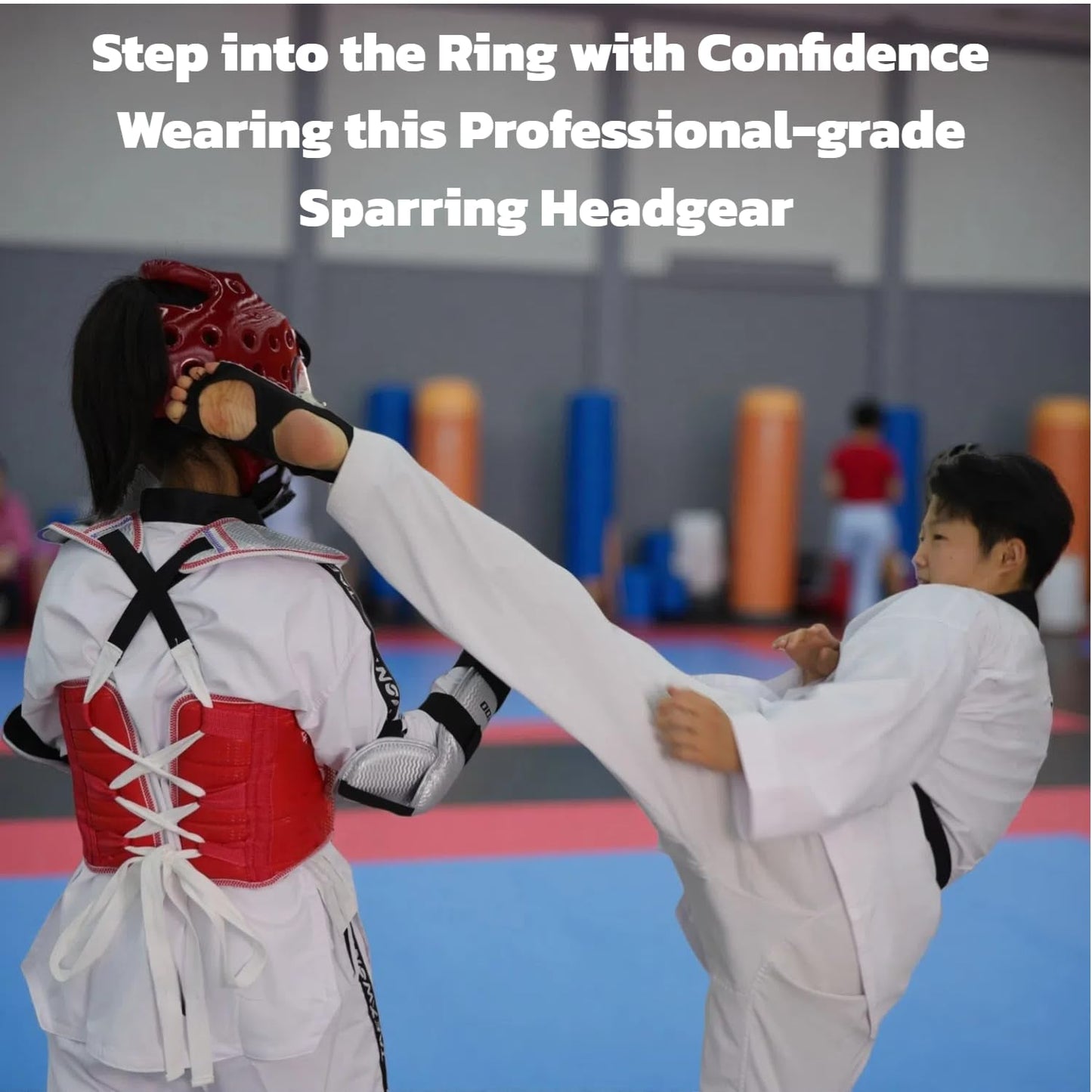 Taekwondo Sparring Head Guard,Competition Protection Headgear for Taekwondo, Karate and Martial Arts