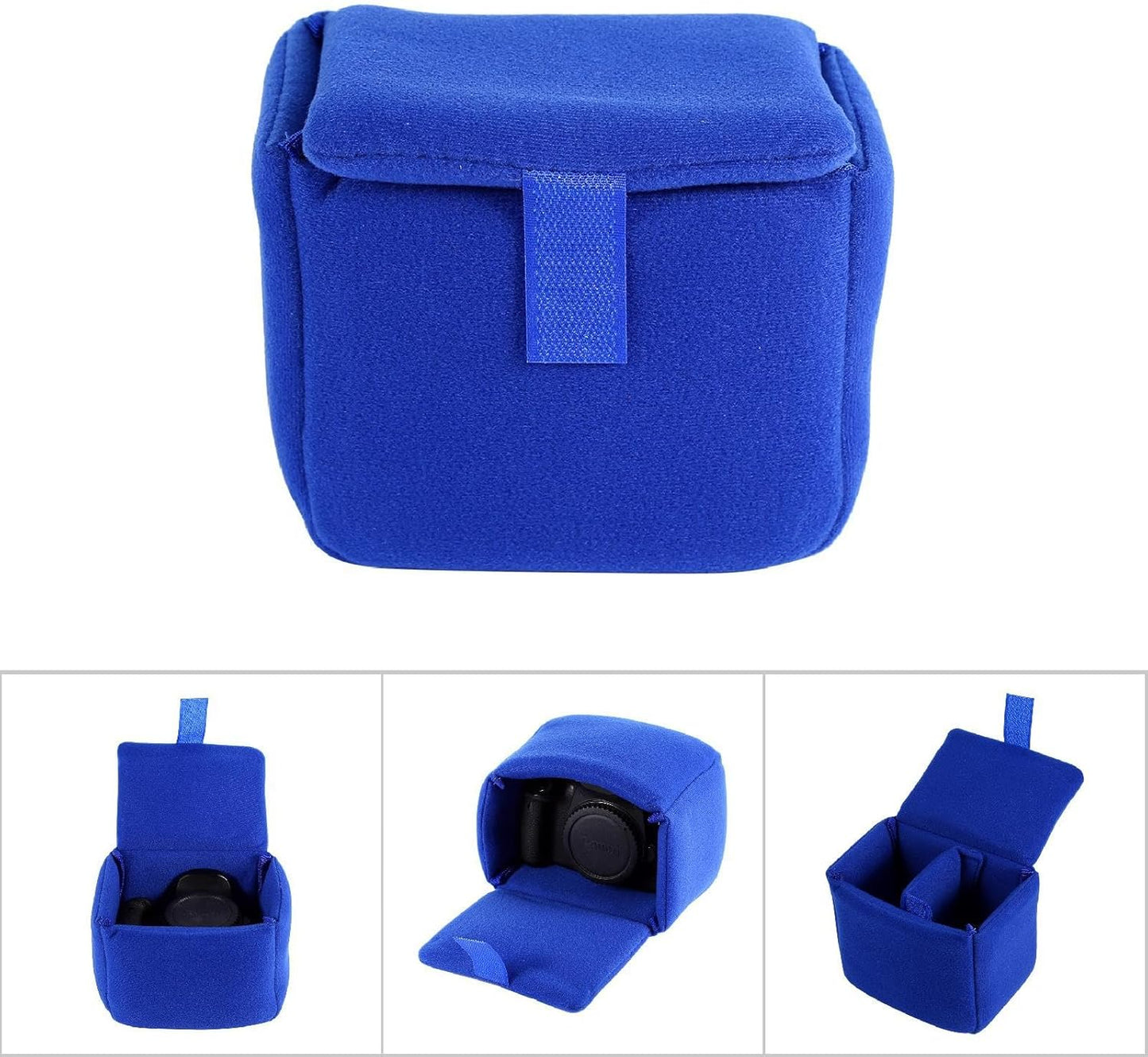 DSLR Camera Insert, Shockproof Travel Padded Case Organizer Durable Protective Accessory for Photographers Customizable