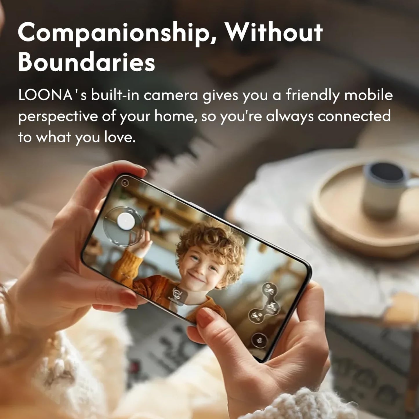 Loona Robot Pet Dog ChatGPT-4o Smart AI-Powered Companion Voice & Gesture Control, Real-Time Interaction Robotics Toys for Kids, Home Monitoring - Includes Charging Dock
