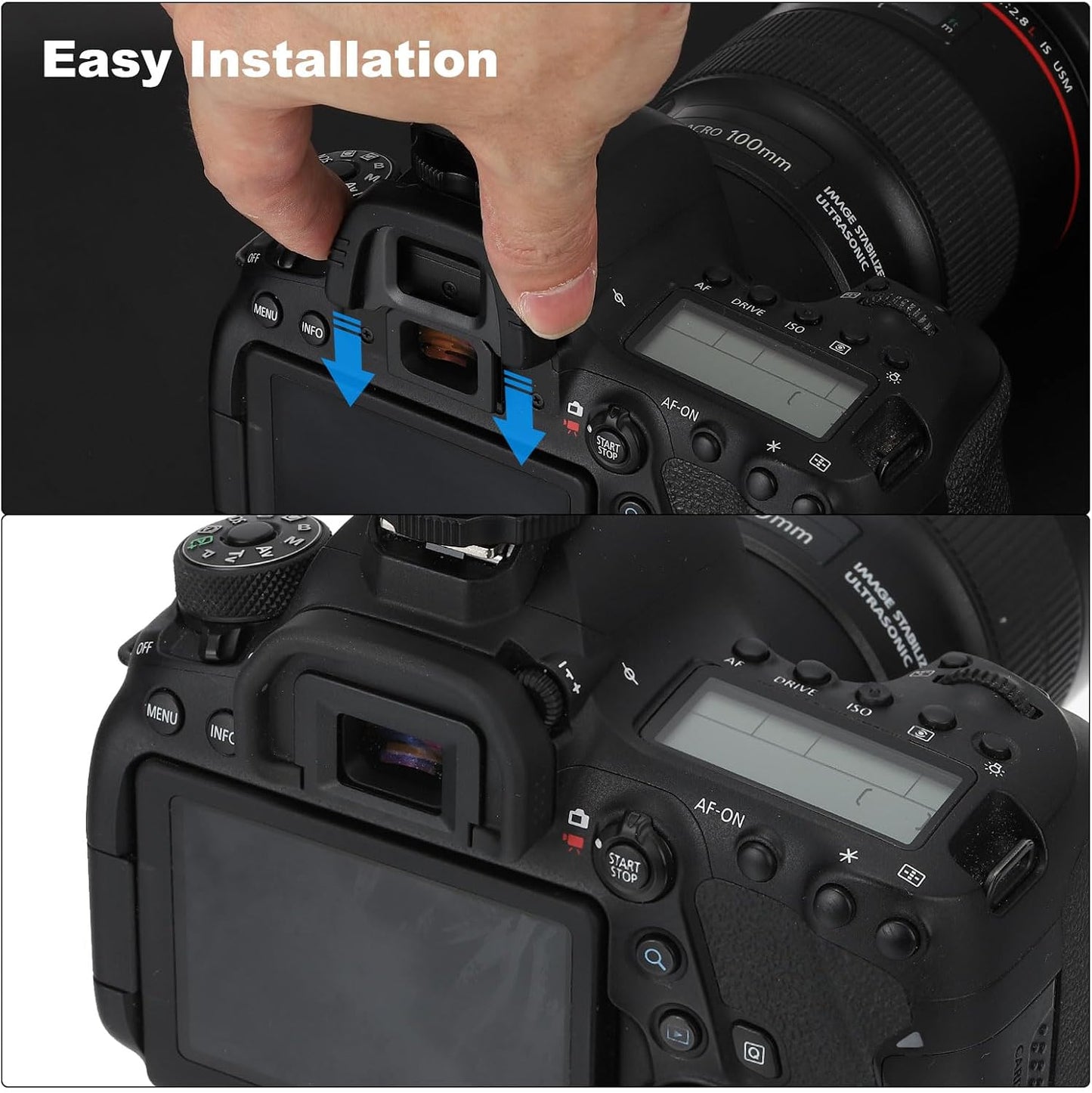 DK-24 2 Pack D5000 D5100 D3000 D3100 PATIKIL Viewfinder Eyepiece Eyecup, Camera Eye Cup Protector for Nikon Digital