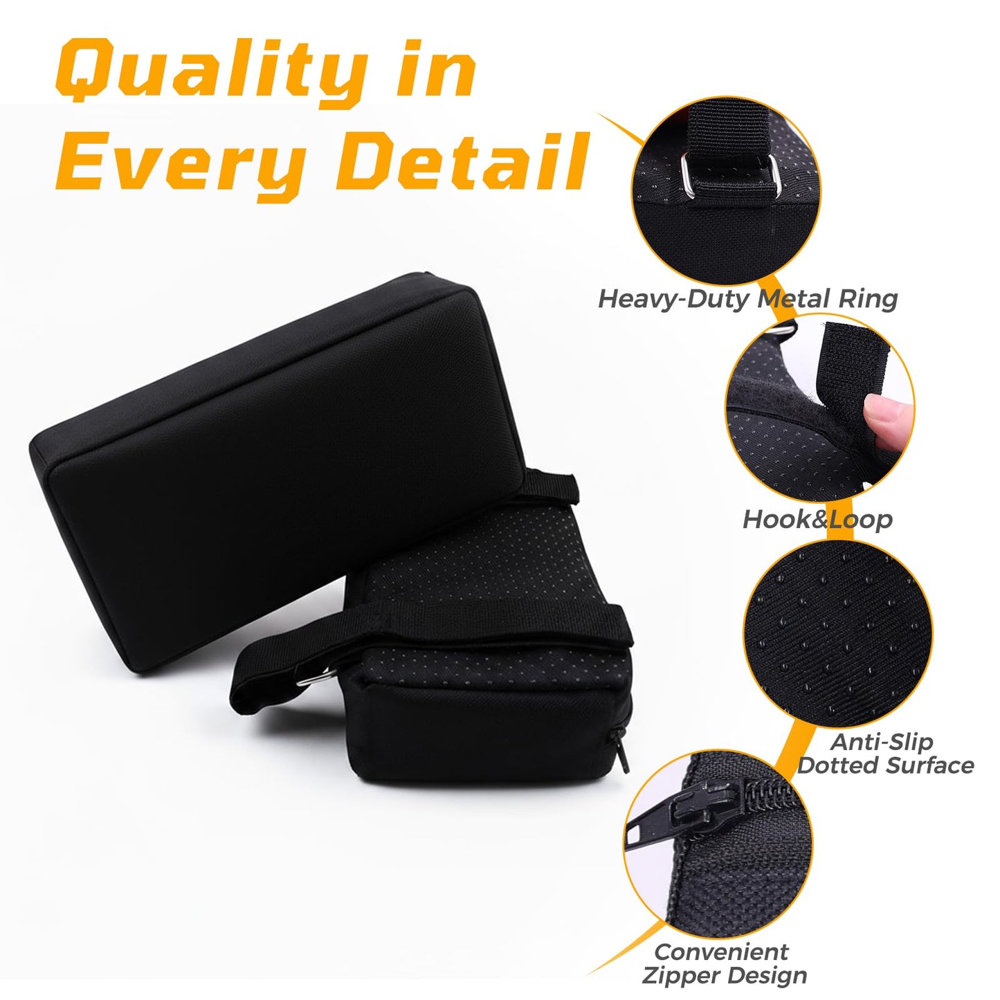 J Bryant Hack Squat Shoulder Pads 2 PCS – Thick Foam Cushion with Adjustable Straps, Reduce Shoulder Pressure, Compatible with Most Hack Squat & Leg Press Machines