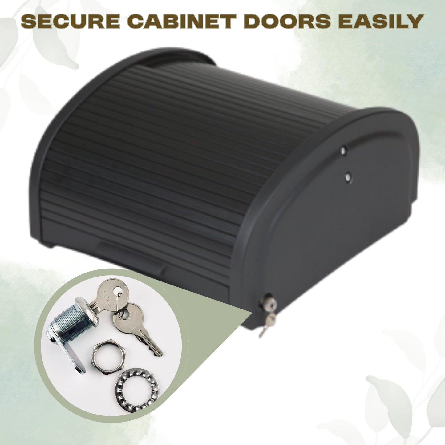Replacement Lock & Key Set – Compatible with Rubbermaid® Commercial Cart 6181 | FG6181L20000 | 12 Locks with 24 Keys – (12 PK)