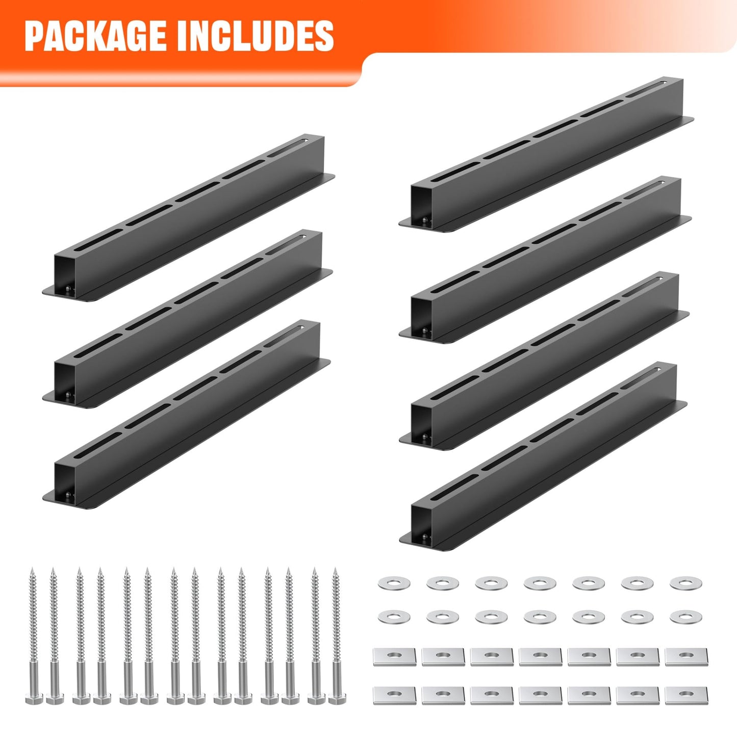 TORACK Garage Ceiling Bin Storage Rack, Adjustable Heavy Duty Overhead Tote Storage Rails(for 6 Bins, Bins are not included)