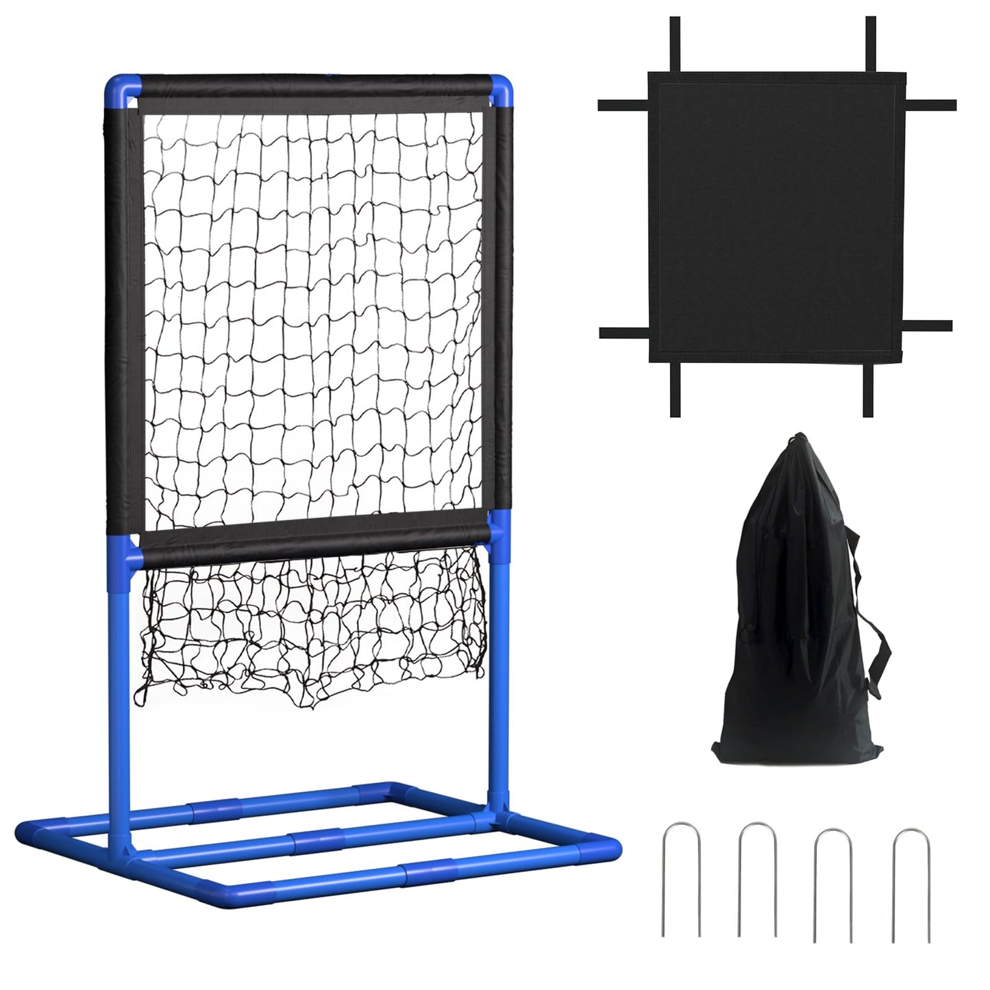 Olpchee Strike Zone Target for Plastic Balls Portable Pitching Training Strike Zone Target Set Up and Assemble Easily(Blue)