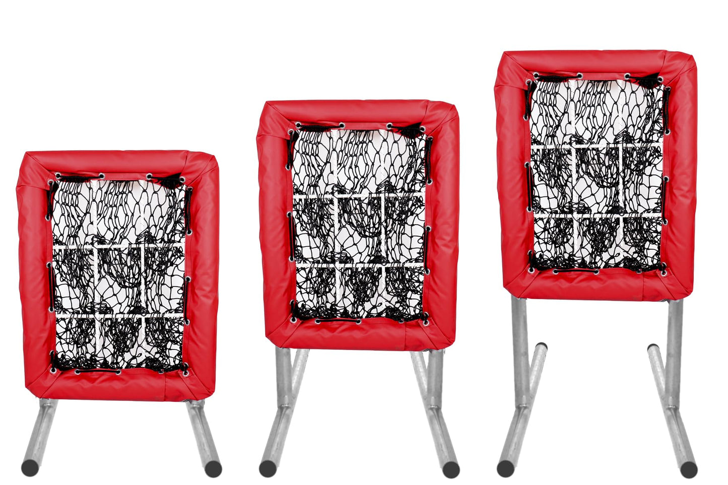 Pitchers Pocket Pro® The Original 9 Hole Pitching Net | Softball & Baseball Pitching Target - Red