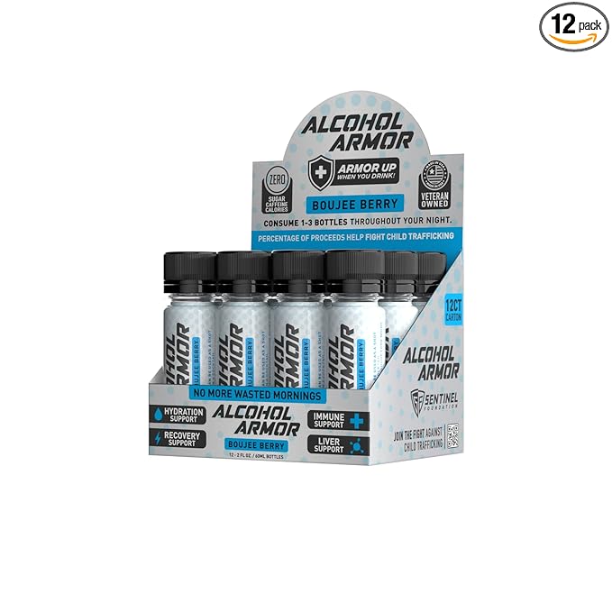 Boujee Berry Elixir - Hydration Support, Essential Vitamins and Electrolytes, Vitamin B12, Milk Thistle - 12 Pack