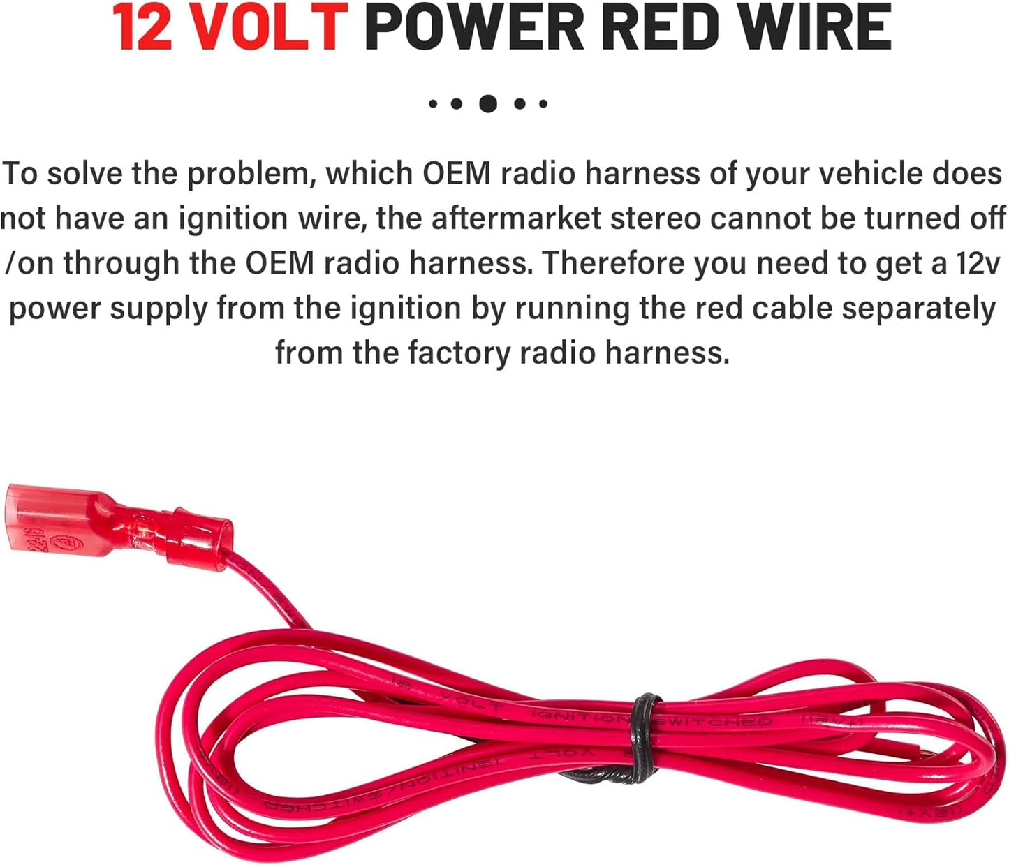 2005-2015 2007-2014 RED WOLF Car Radio Wiring Harness Fit for Chevy Silverado, GMC Enclave Yukon Savana Buick Install