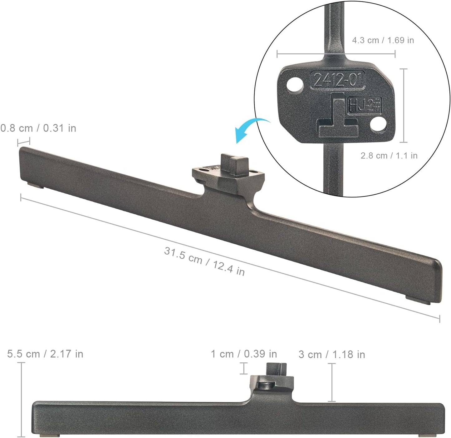 AIDITIYMI L-R-2412-01 55U6K 65U6K 55 65 Inch U6 4K TV Base Stand, TV Stand Legs Replacement Compatible with Hisense