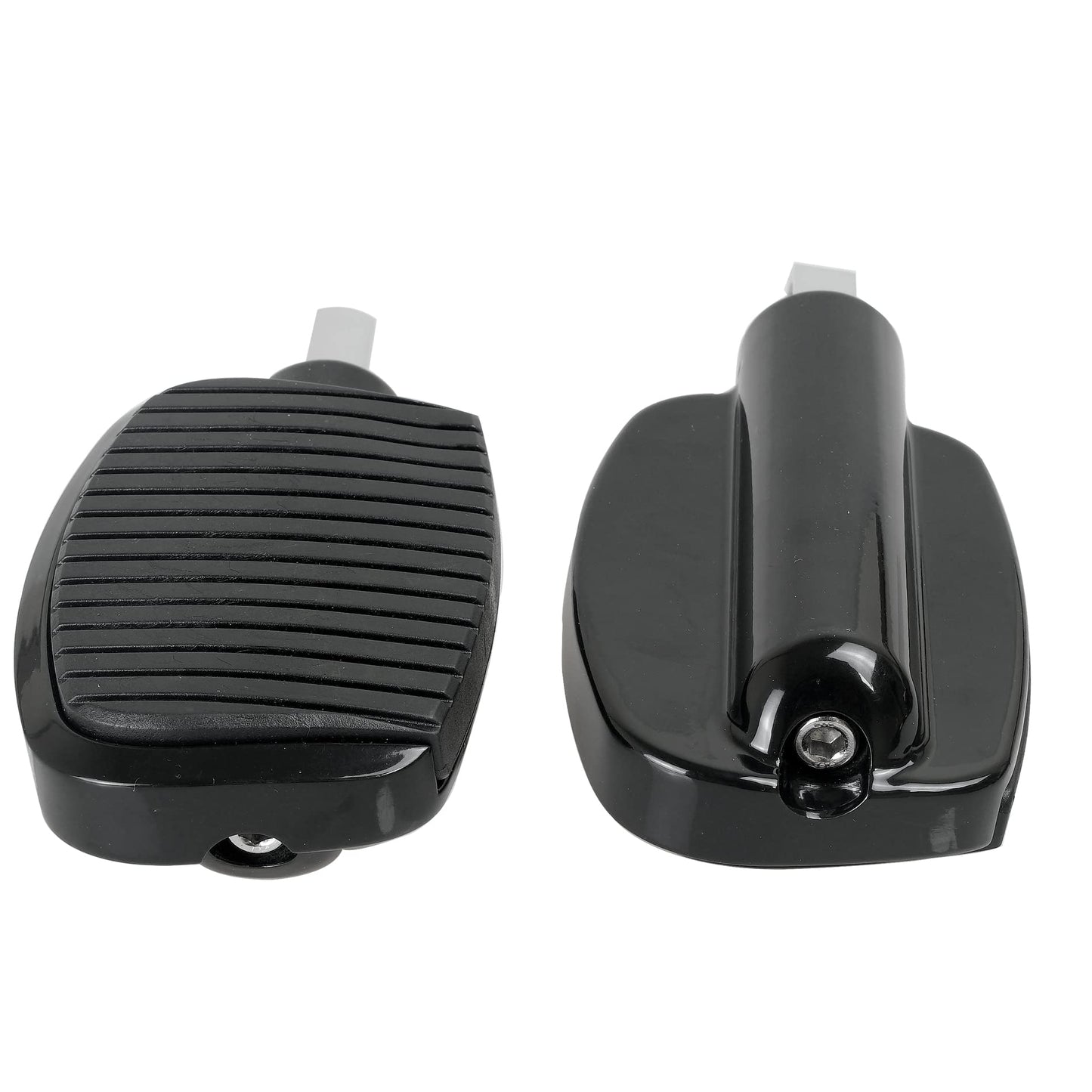 SWESGI Motorcycle Passenger Mini Board Floorboards Footpegs Pedals Footrests Highway Pegs with Anti-Slip Rubber Universal for Harley Davidson Dyna Touring Honda Suzuki Yamaha Triumph (Black)