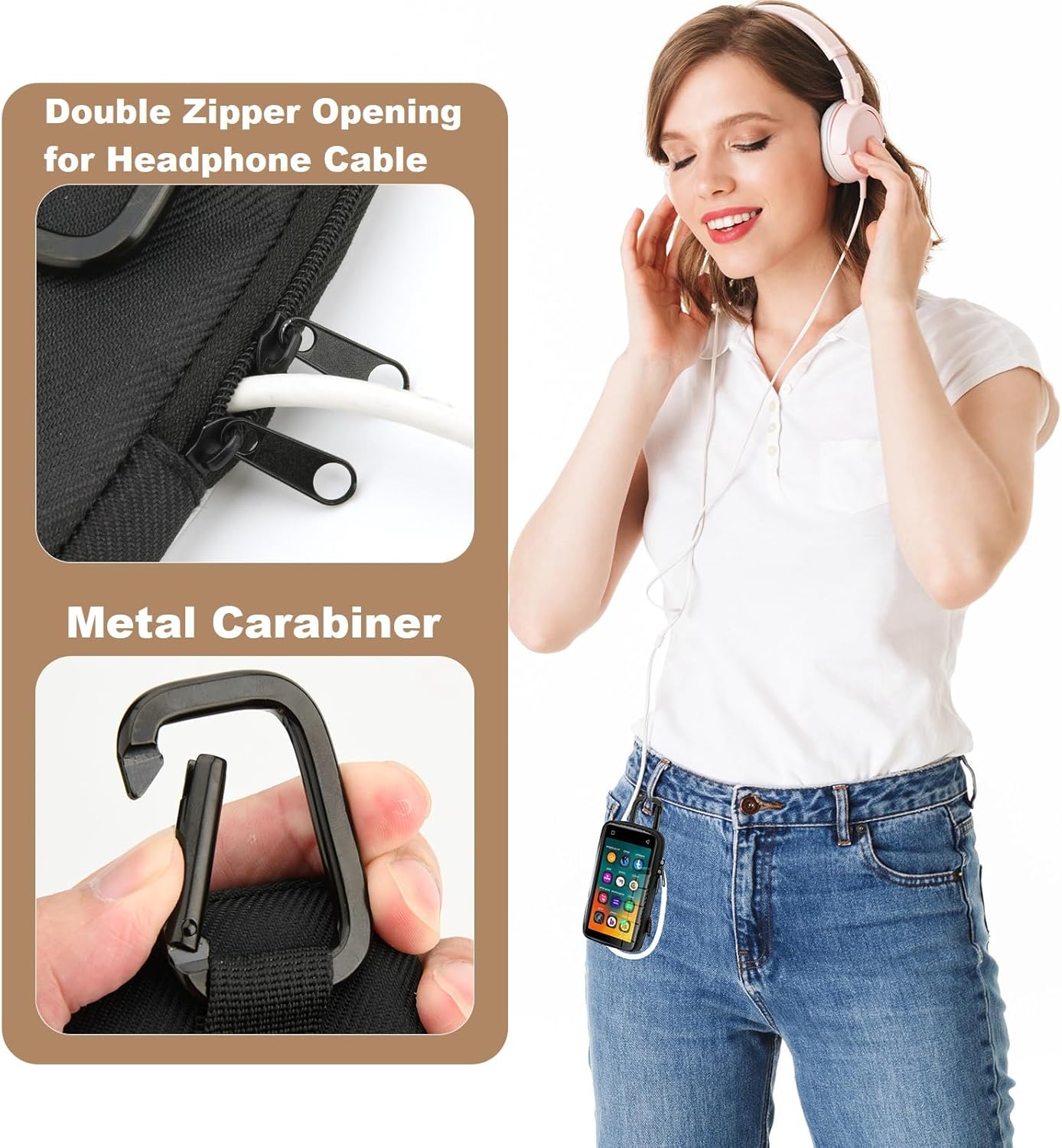 TXEsign MP3 G1 G3 MP3 Player Case Compatible with INNIOASIS and INNIOASIS Player, Travel Carrying Bag Organizer Pouch