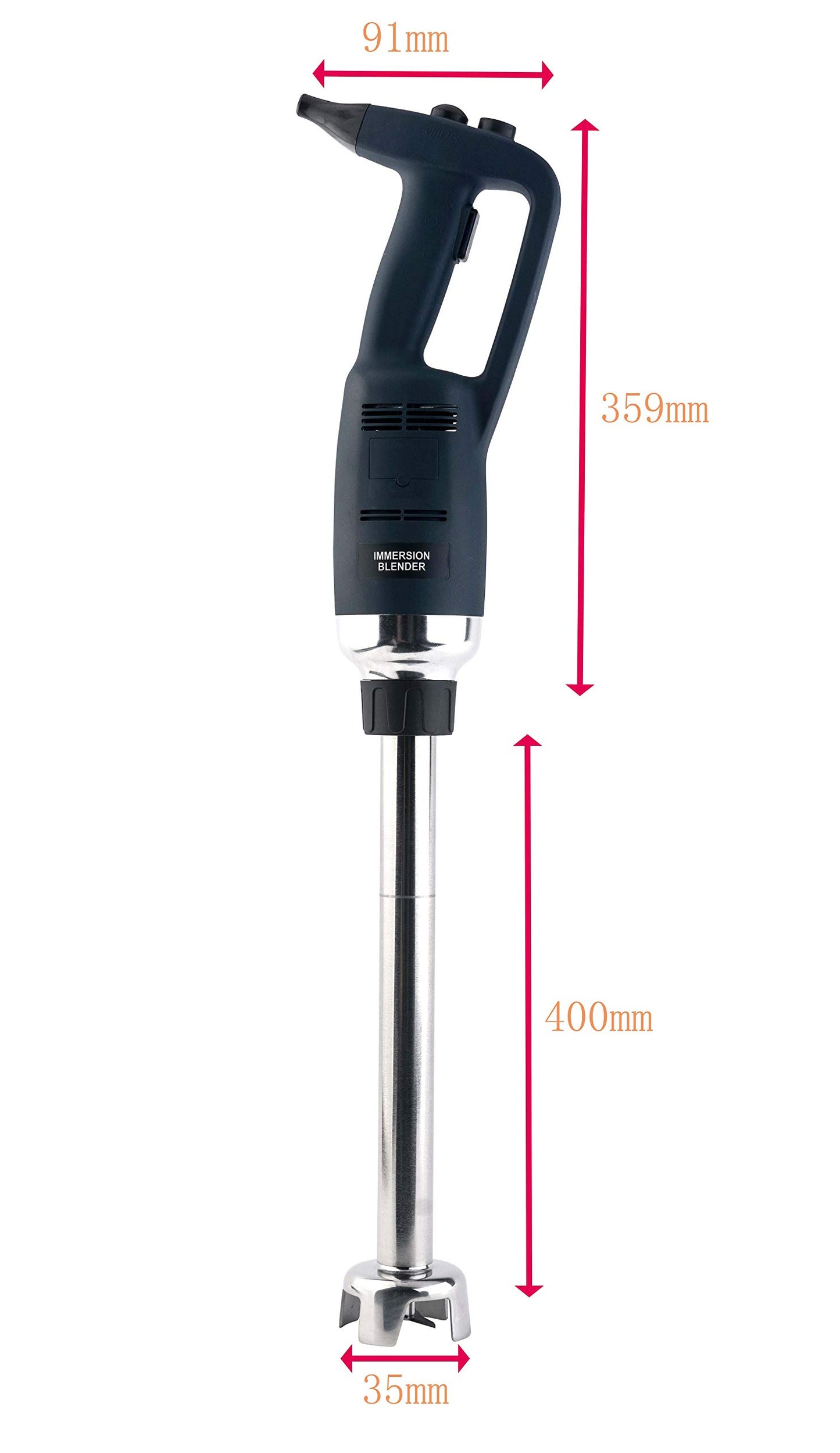 Li Bai 14 in Heavy Duty Big Stix Immersion Blender Handheld Kitchen, Hand Blenders for Kitchen, Commercial Mixer Electric, 500W Removable Shaft 2500rpm to 14000rpm, Emulsifier Blender Handheld