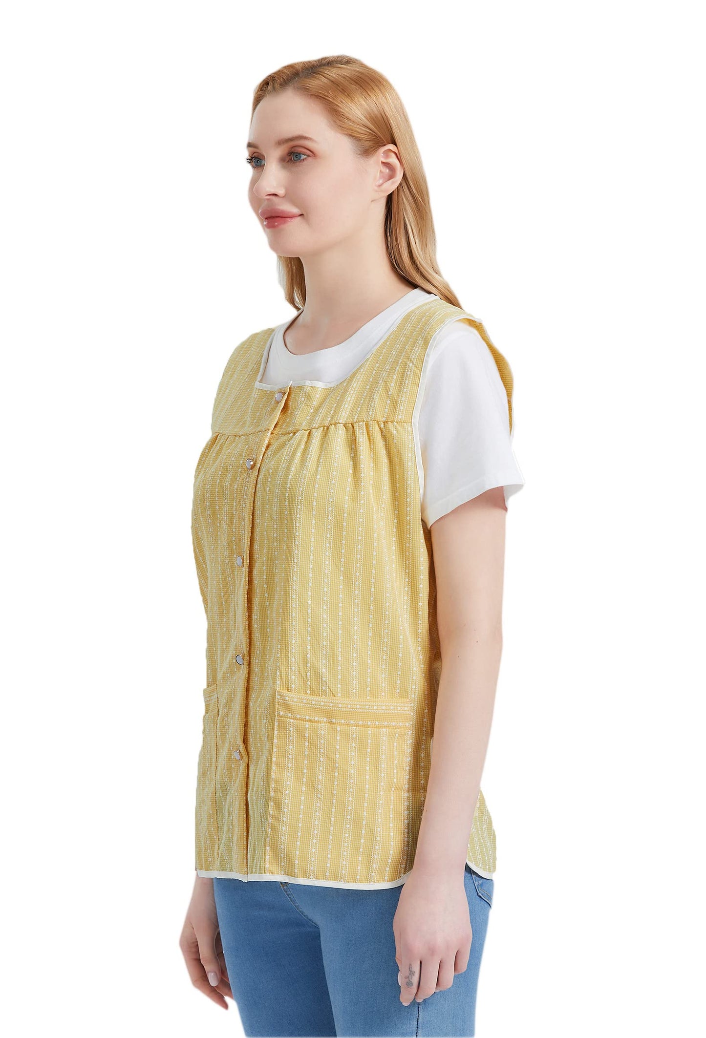 Nanxson Cobbler Aprons for Women with Pockets Smock Apron with Buttons for Cooking Chef Kitchen CF3152