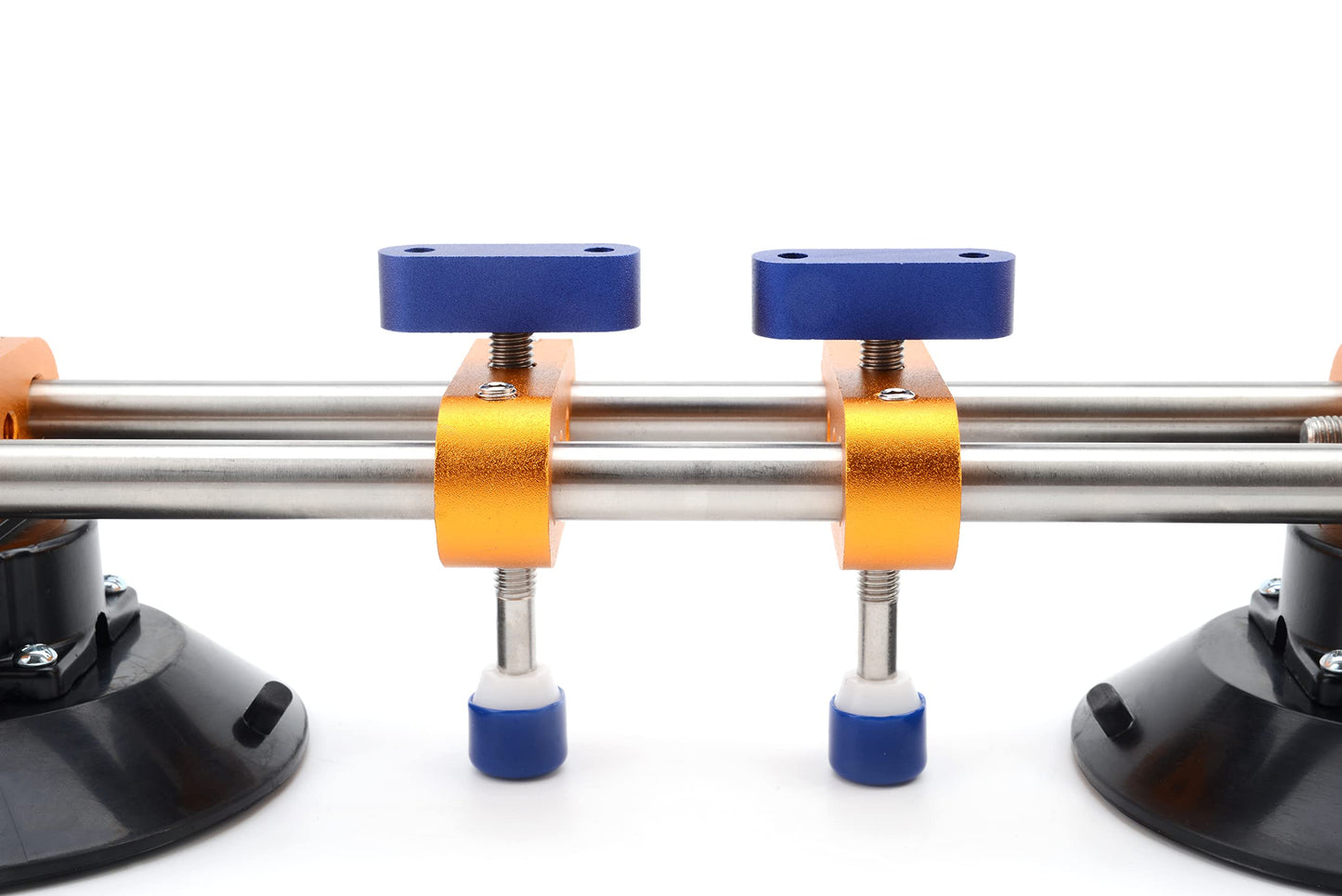 ZUOS Seamless seam Setter with 6" Suction Cups for Seam Joining & Leveling/Professional Countertop, granite， Stone, Marble Slab Installation. (double pole 2 PCS)