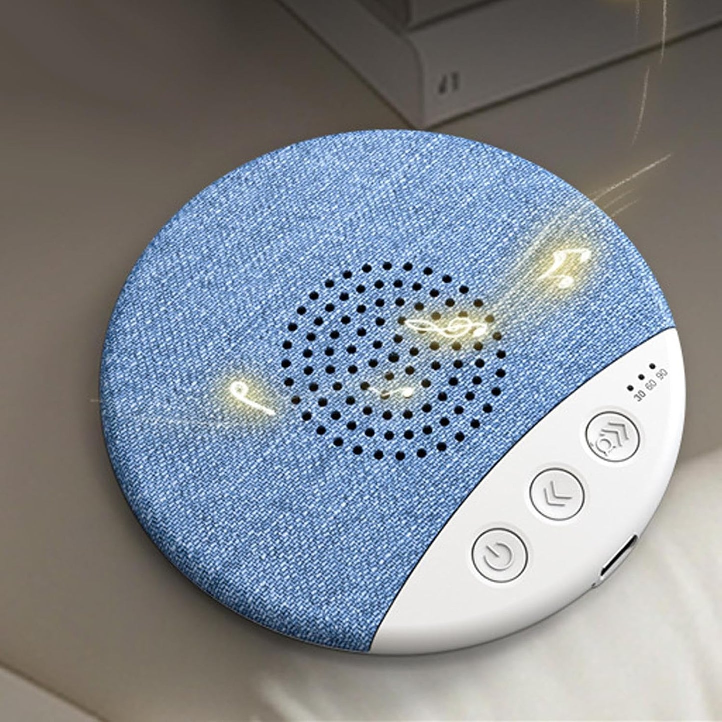 Generic 3.5mm Ultra Slim Pillow Speaker, Compact Sleep Sound Device, Jack Audio Pad with White Noise, Soft Silicone