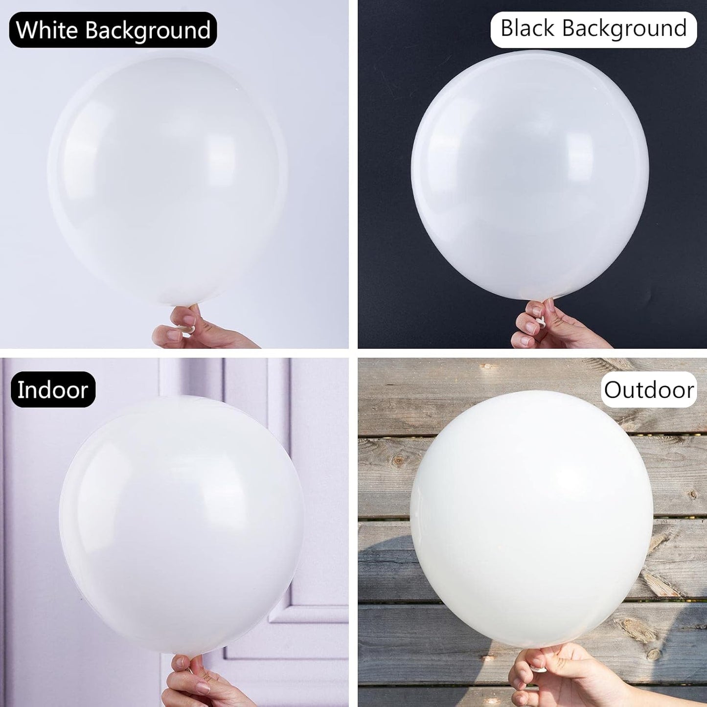 PartyWoo White & Pale Aqua Balloons - 280 Pcs for Stunning Celebrations | Perfect for Events