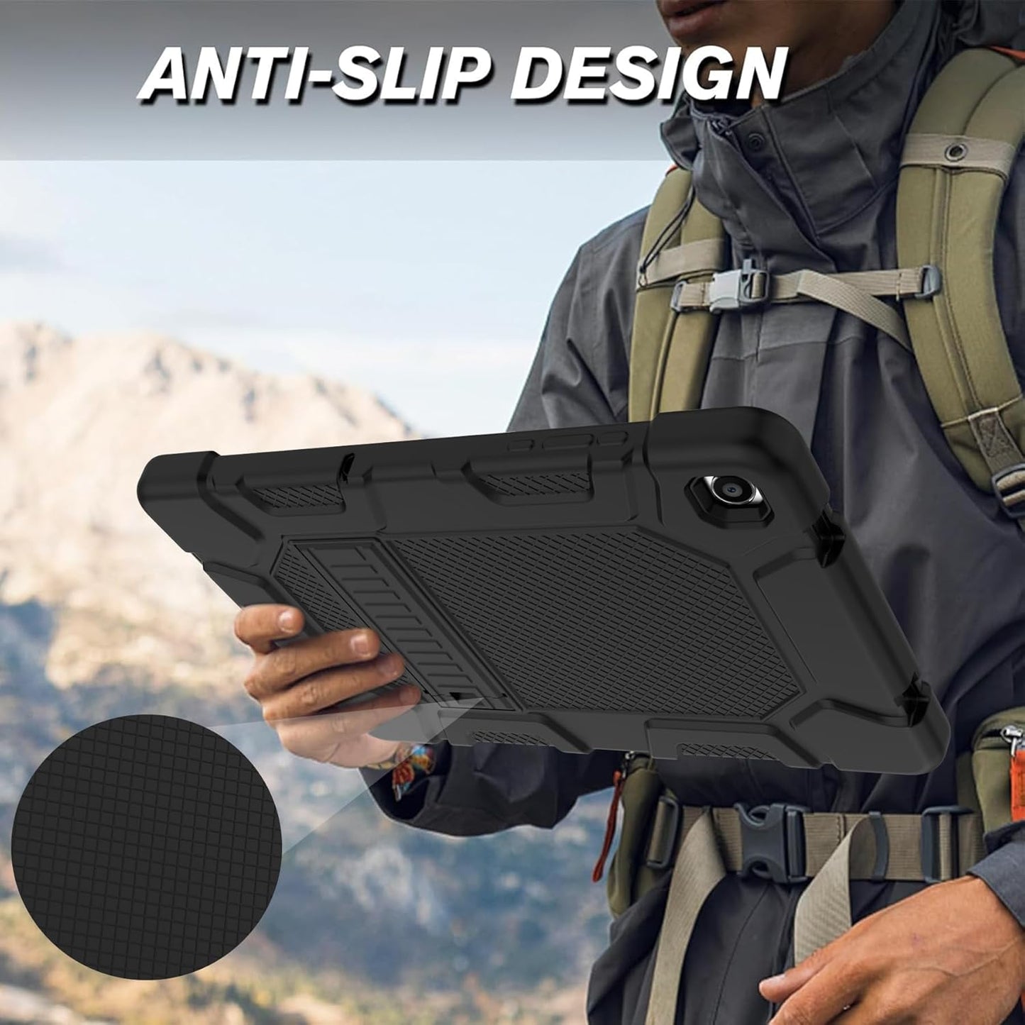 rantice A11+ A9+ 11", [3-Layer A9+ A11+ SM-X230 X235 X210 X216,Black Military-Grade Case for Samsung Galaxy Tab /