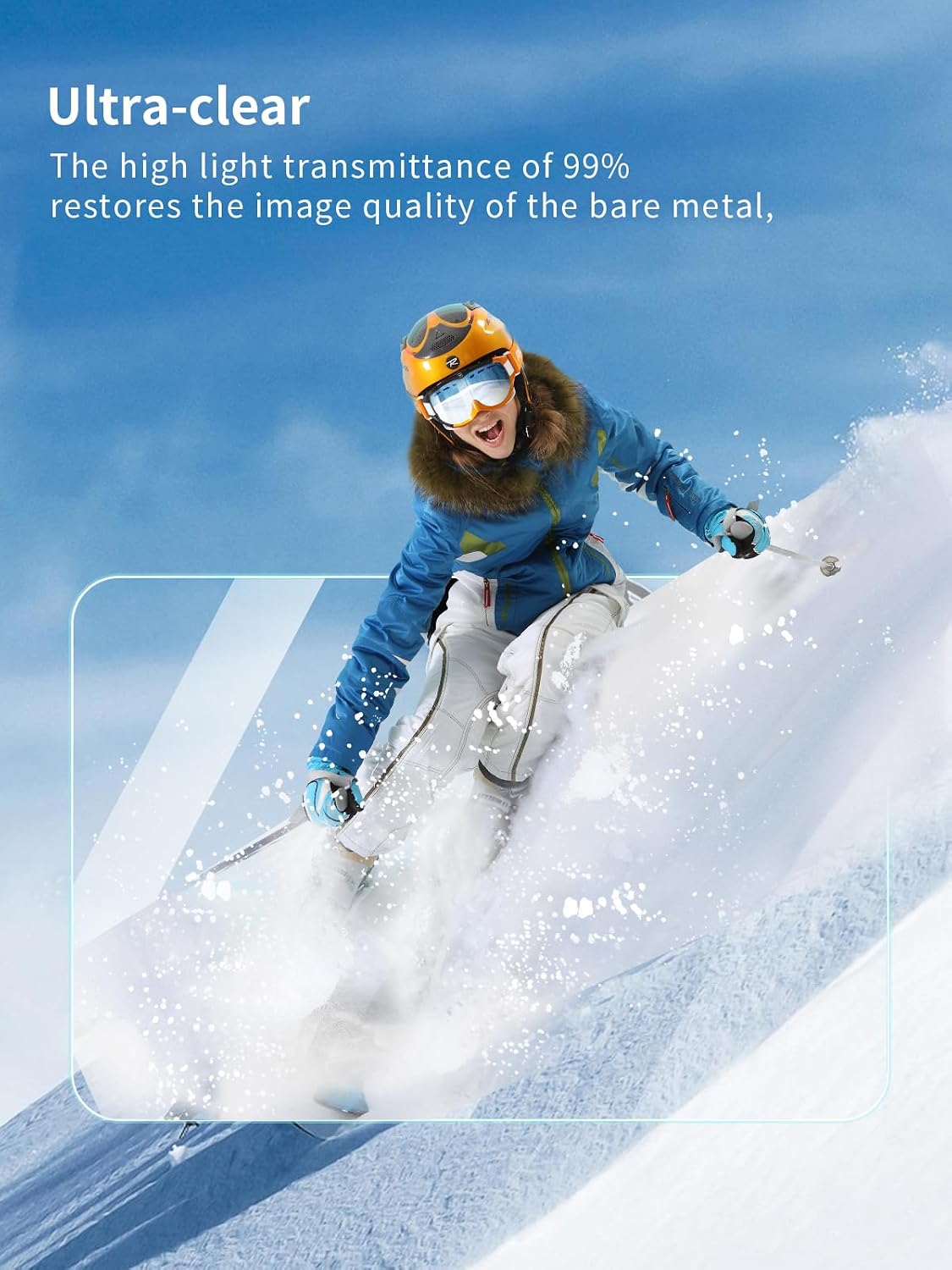 UYRUREL M1 2.4 Inch MP3 3 Pack Screen Protector for Oilsky Full Touch Screen Player, High-definition Scratch Resistant