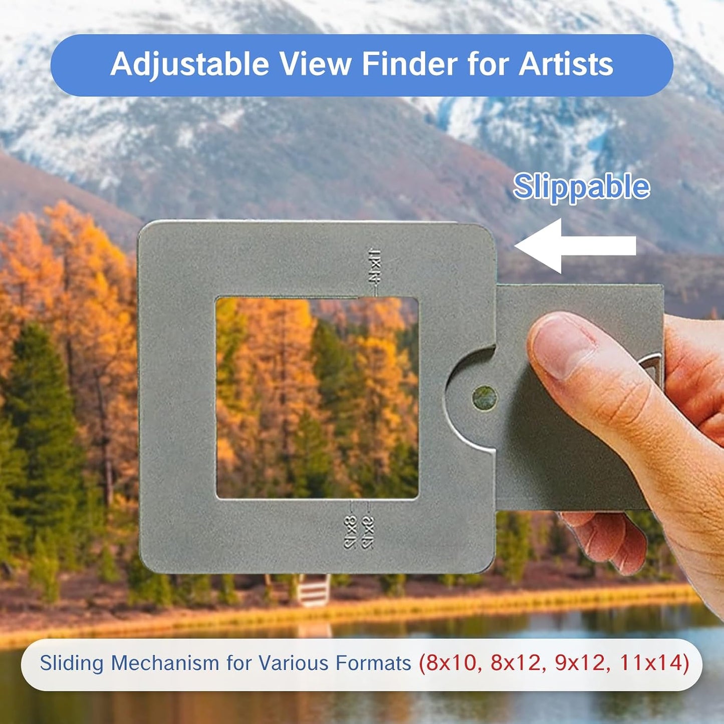 YAFIYGI View Finder for Artists Painting Photography Artist Tool with Sliding Mechanism Optical Viewfinder for Art