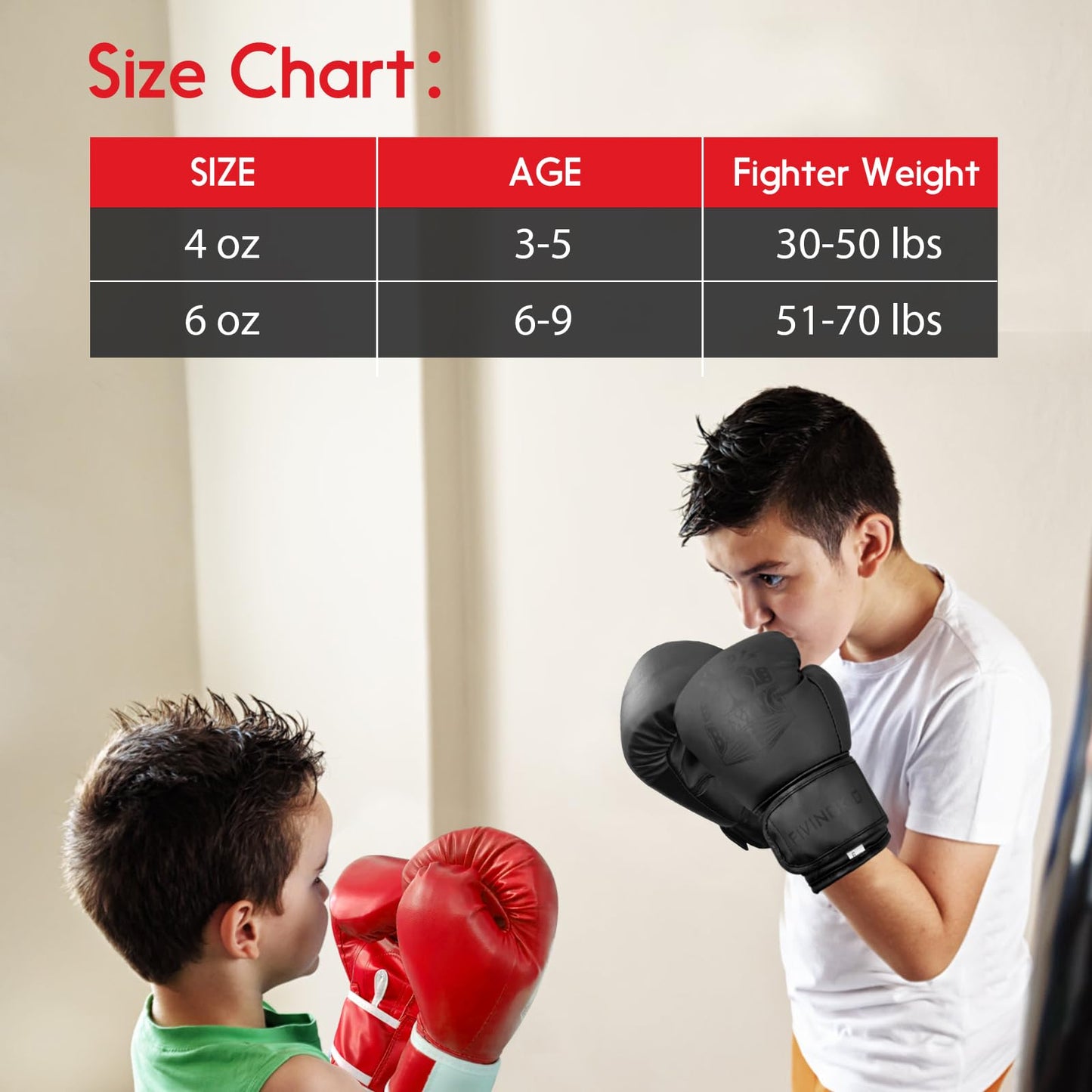 Kids Boxing Gloves for Boys and Girls,Youth Boxing Training Gloves for 3-15,Kids Sparring Boxing Gloves for Punching Bag, Kickboxing, Muay Thai, MMA