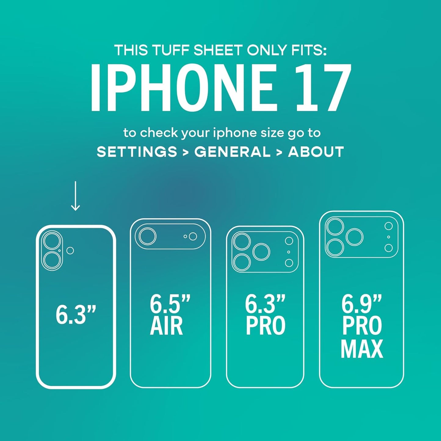 17 2-Pack 9H 17 2-Pack Smartish iPhone Screen Protector + Camera Lens Covers - Tuff Sheet - Tempered Glass Easy Install
