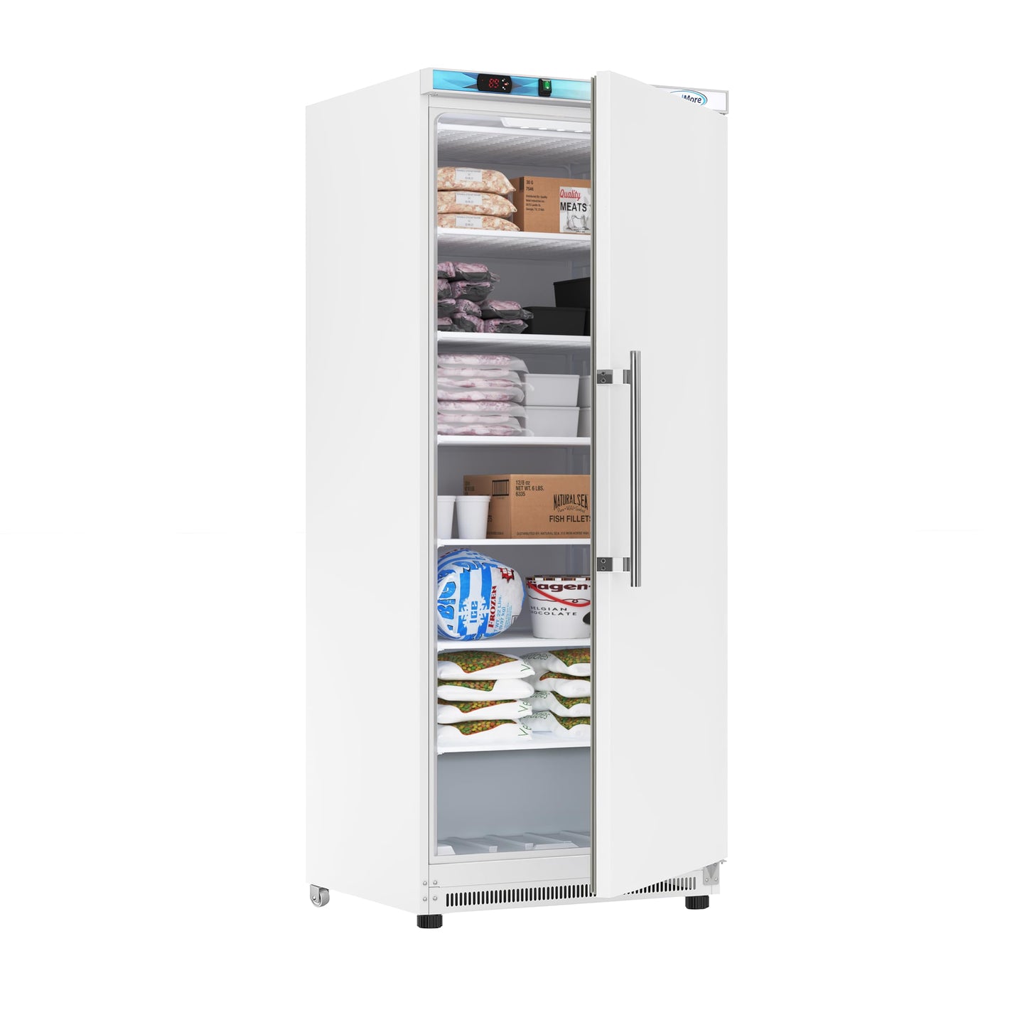 KoolMore 21 Cu. ft. Commercial Reach-in Freezer in White Manual Defrost (KM-FMD20WH)
