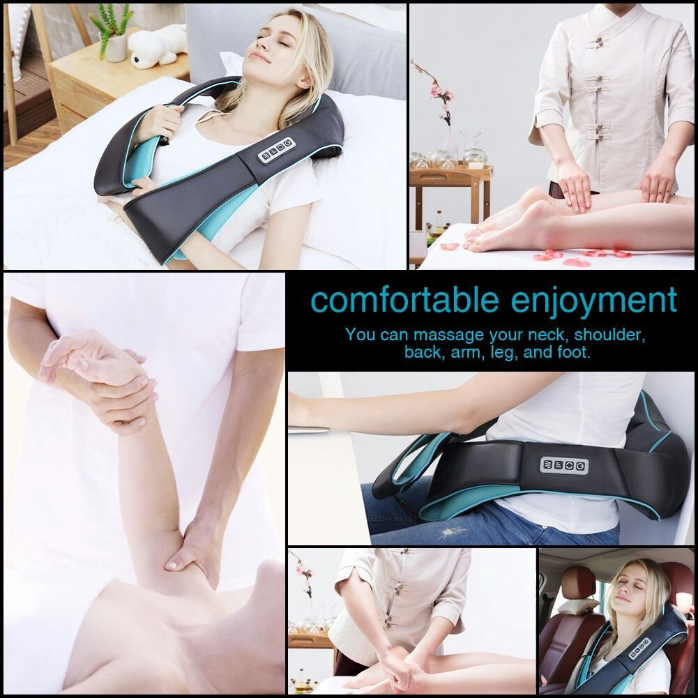 Mo Cuishle Fathers Day Dad Gifts, Shiatsu Back Shoulder and Neck Massager with Heat, Electric Deep Tissue 4D Kneading Massage, Best Gifts for Women Men Mom Wife Husband her him, Mothers Day, Christmas