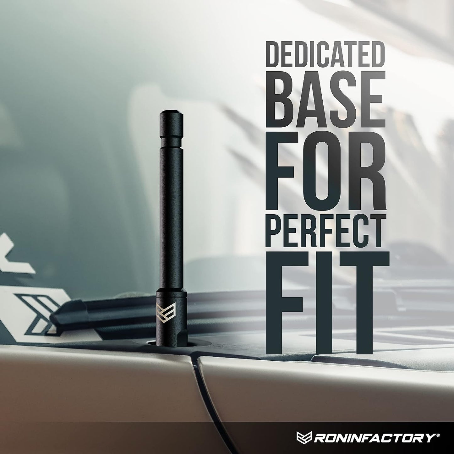 Ronin Factory (2014+) (5 Inch Truck Antenna for Chevy Silverado & GMC Sierra Accessories Anti Theft - Carwash Safe