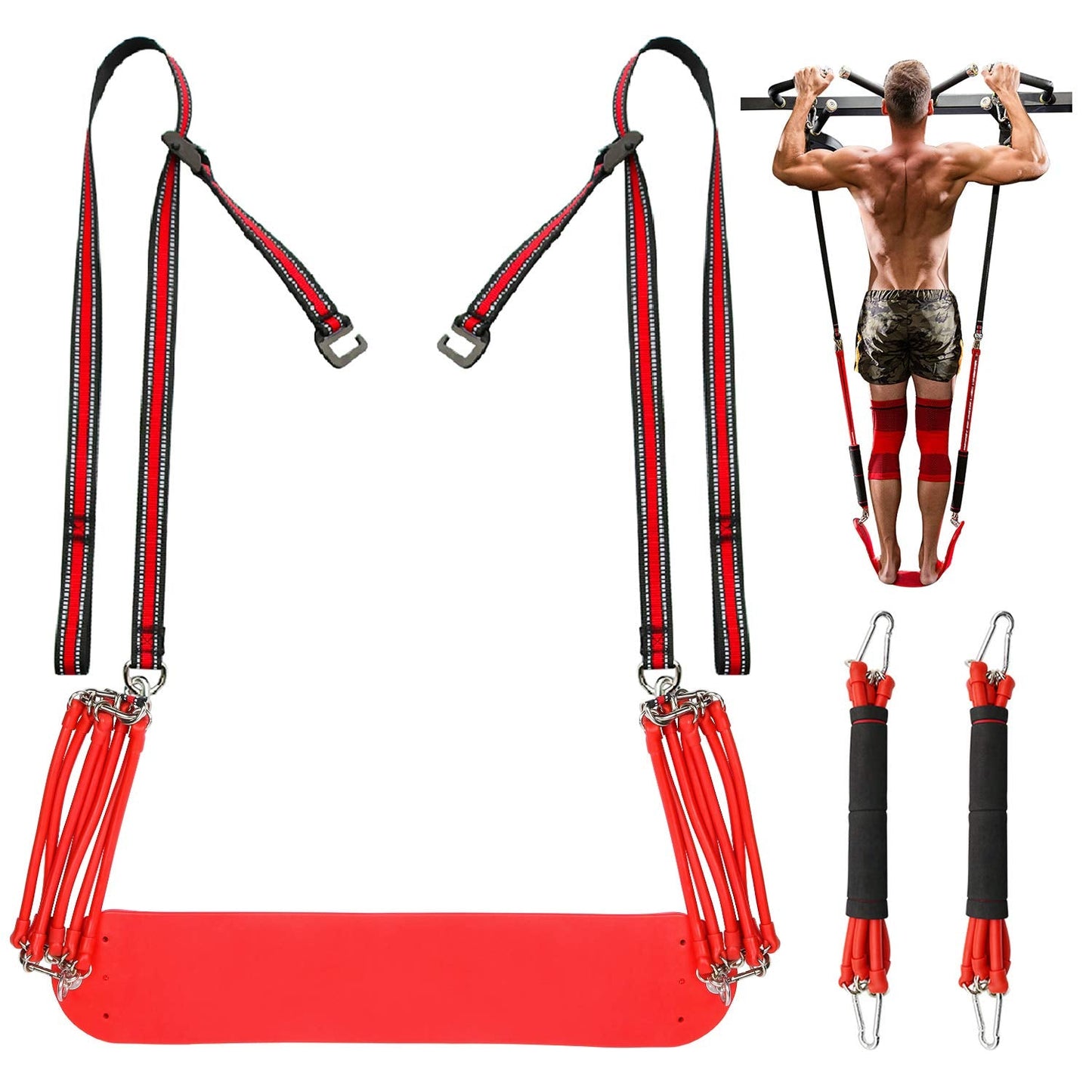 SYNTECSO 440 Lbs Pull Up Assistance Bands - Heavy-Duty Pull Up Resistance Bands for Chin-up Workout