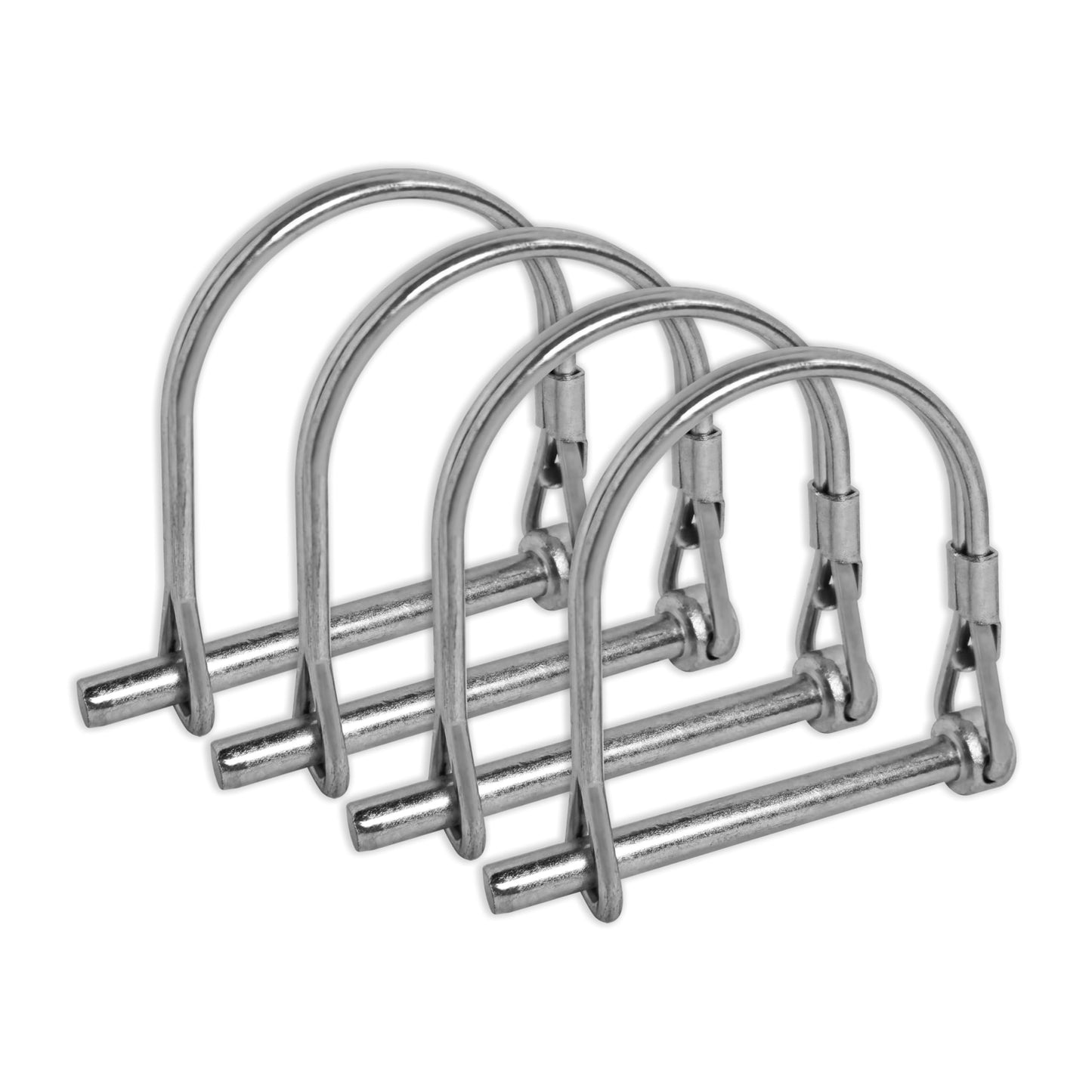 3/16" x 1.97" Safety Coupler Pins, D-Locking Pins, Safety Lockings Pin, Round Rod Extension Connecting Pin, Iron Fence Pins, Cage Door Axle Locking Pins (4 Pack)