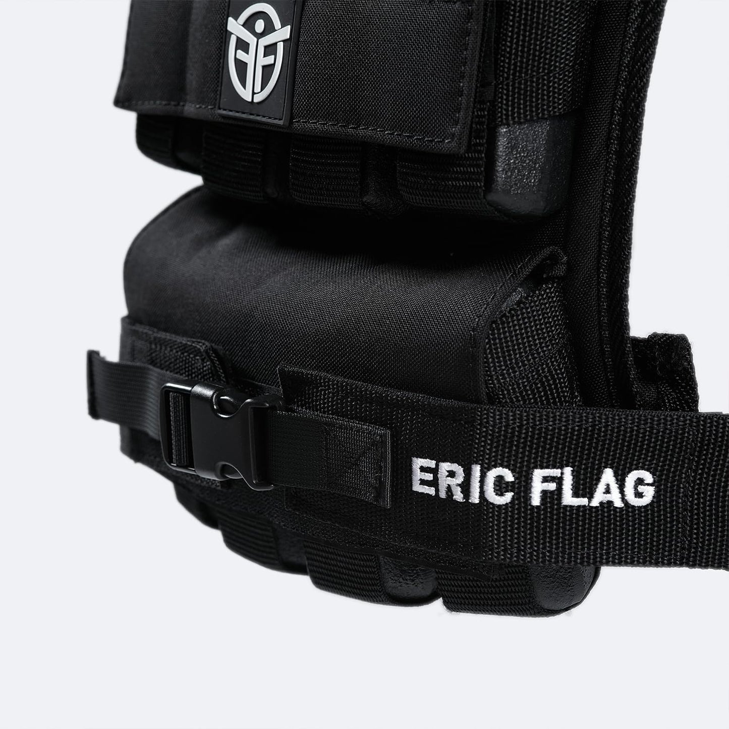 ERIC FLAG 40 lb Weighted Vest for Men & Women - Adjustable 0-40 lb with 16 Iron Weight, Heavy-Duty for Calisthenics, Running and Walking - Compact 1000D Oxford - Weighted Vest with Removable Weights