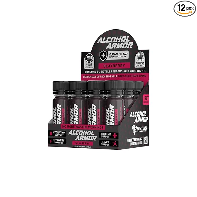 Slay Berry Elixir - Hydration Support, Essential Vitamins and Electrolytes, Vitamin B12, Milk Thistle - 12 Pack