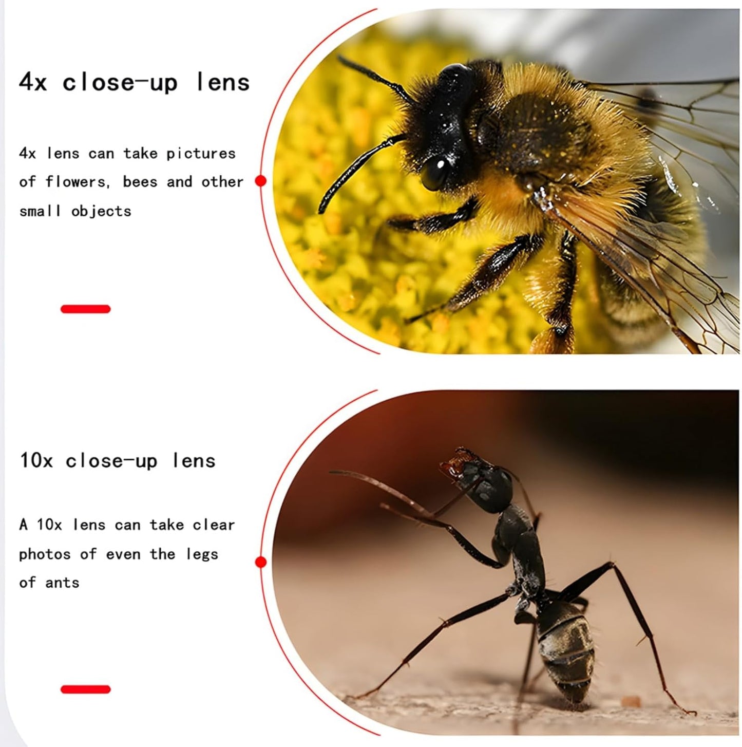 YOFOTIXAUU 67mm 4 (+1 +2 +4 +10) Set, (67mm) Close-Up Lens Filters Kit Pieces Macro Filter Lens Cap & Cleaning Cloth