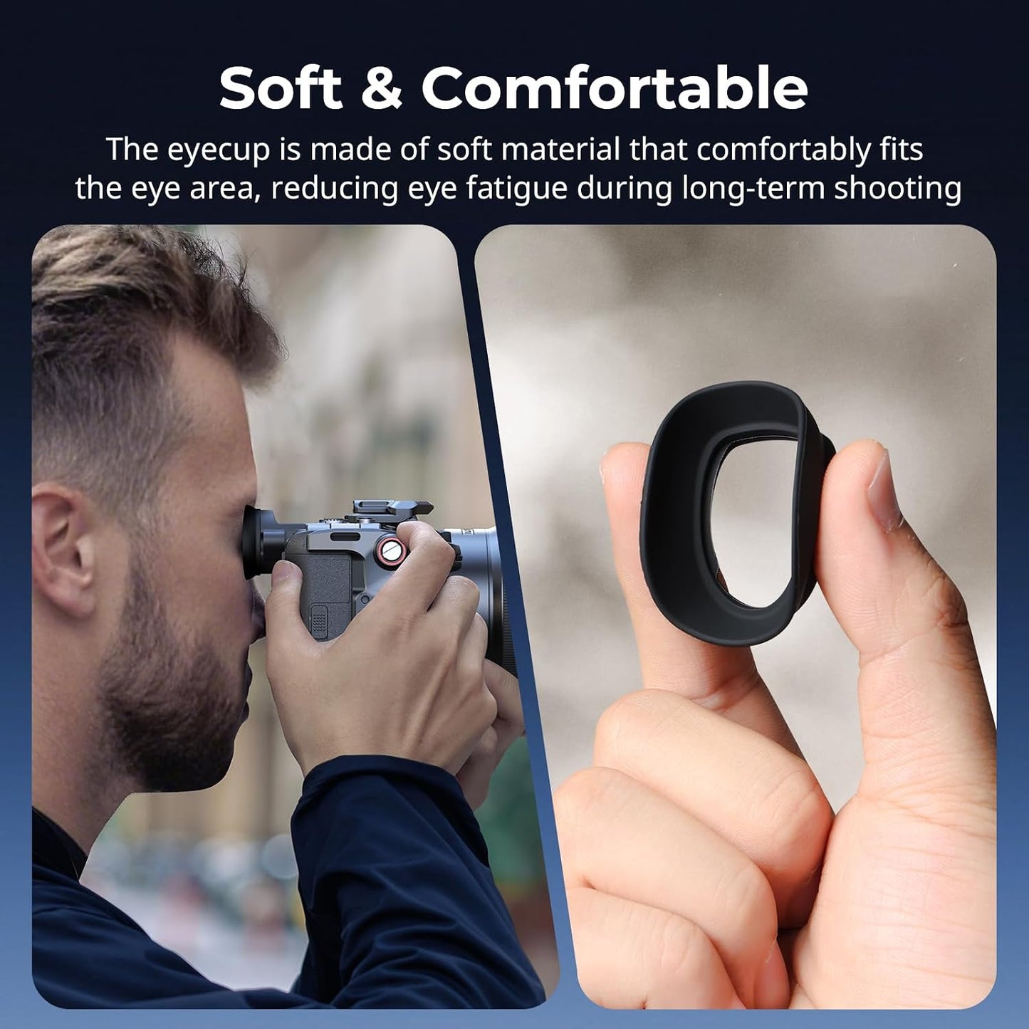 SMALLRIG FX2, 5975 Viewfinder Eyecup for Sony Soft Silicone Eye Cup Replacement, Anti-Glare Protection