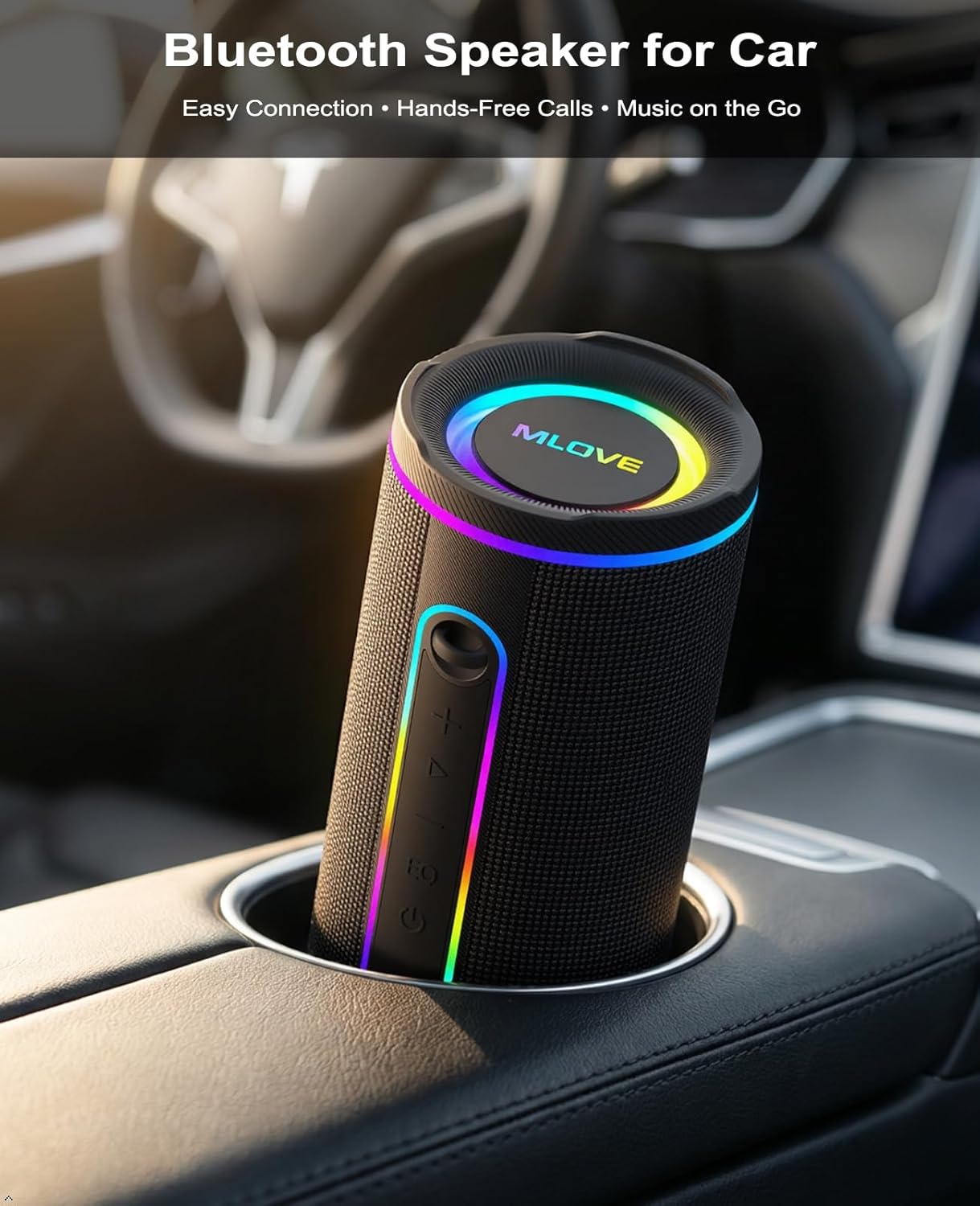 MLOVE E80 IPX7 BT5.4 30W, Speakers Bluetooth Wireless, Portable Bluetooth Speaker with Aux Input, Micro SD Card Slot