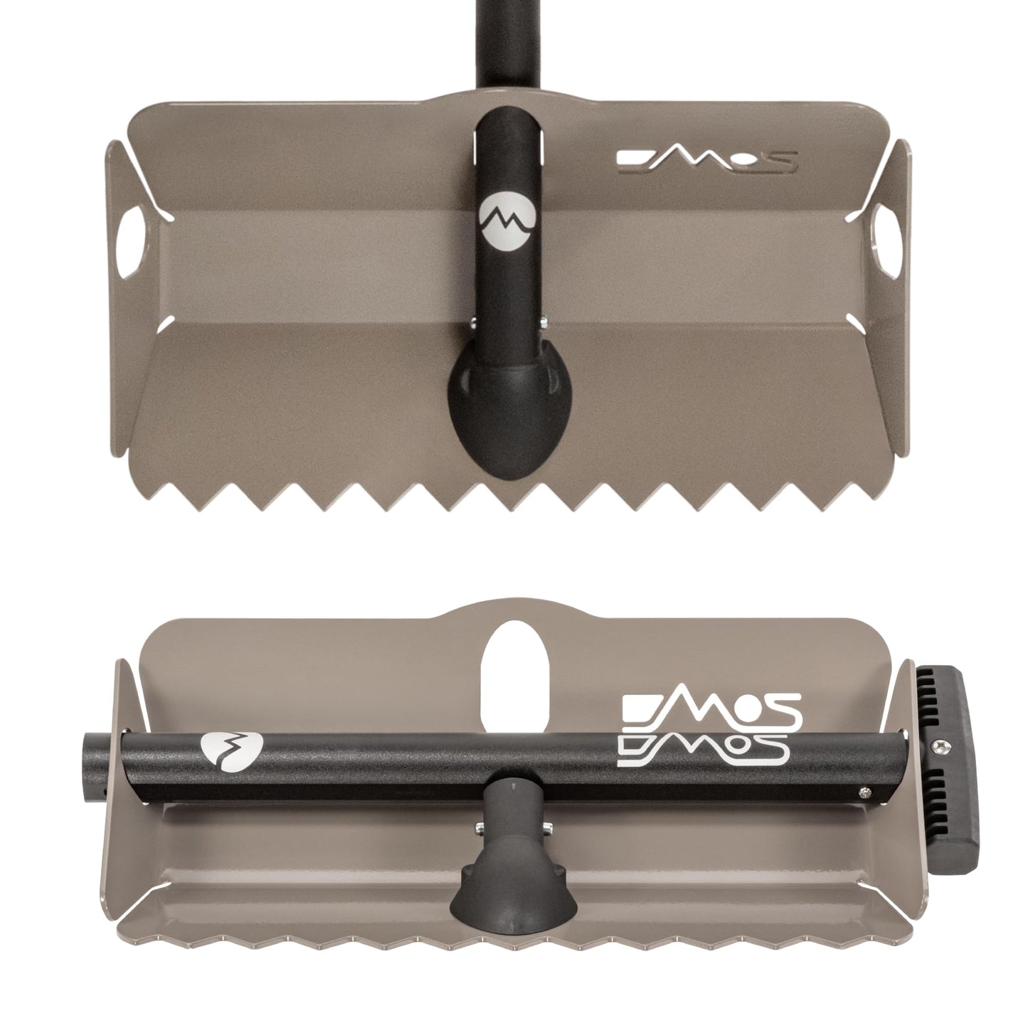 DMOS Stealth Shovel - Lightweight, Heavy-Duty Aluminum Sand & Snow Shovel with Extendable & Collapsible Handle for Camping, Overlanding, Survival, & Off-Road Use - Flat Dark Earth - Regular