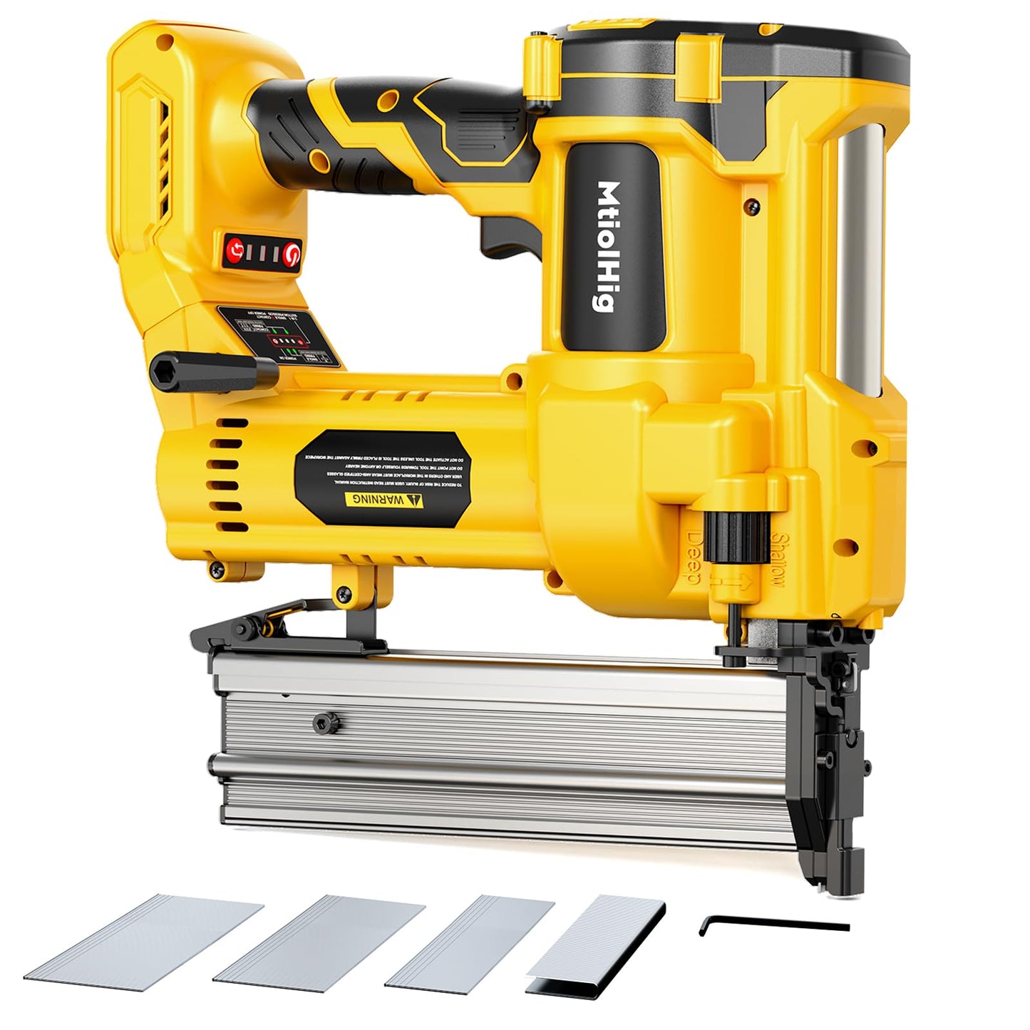 MtiolHig Cordless 2Inch Brad Nailer Compatible with Dewalt 20V Battery, 2-in-1 Staple Gun, 18 Gauge Nail Gun Battery Powered with 1000 Nails for Wood Carpentry, 7.2LB (Tool only) 2026 New Version