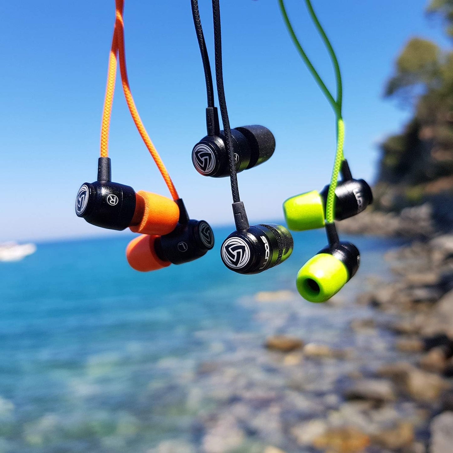5 LUDOS Clamor Wired Earbuds in-Ear Headphones, Years Warranty, Earphones with Microphone, Noise Isolating Ear Buds