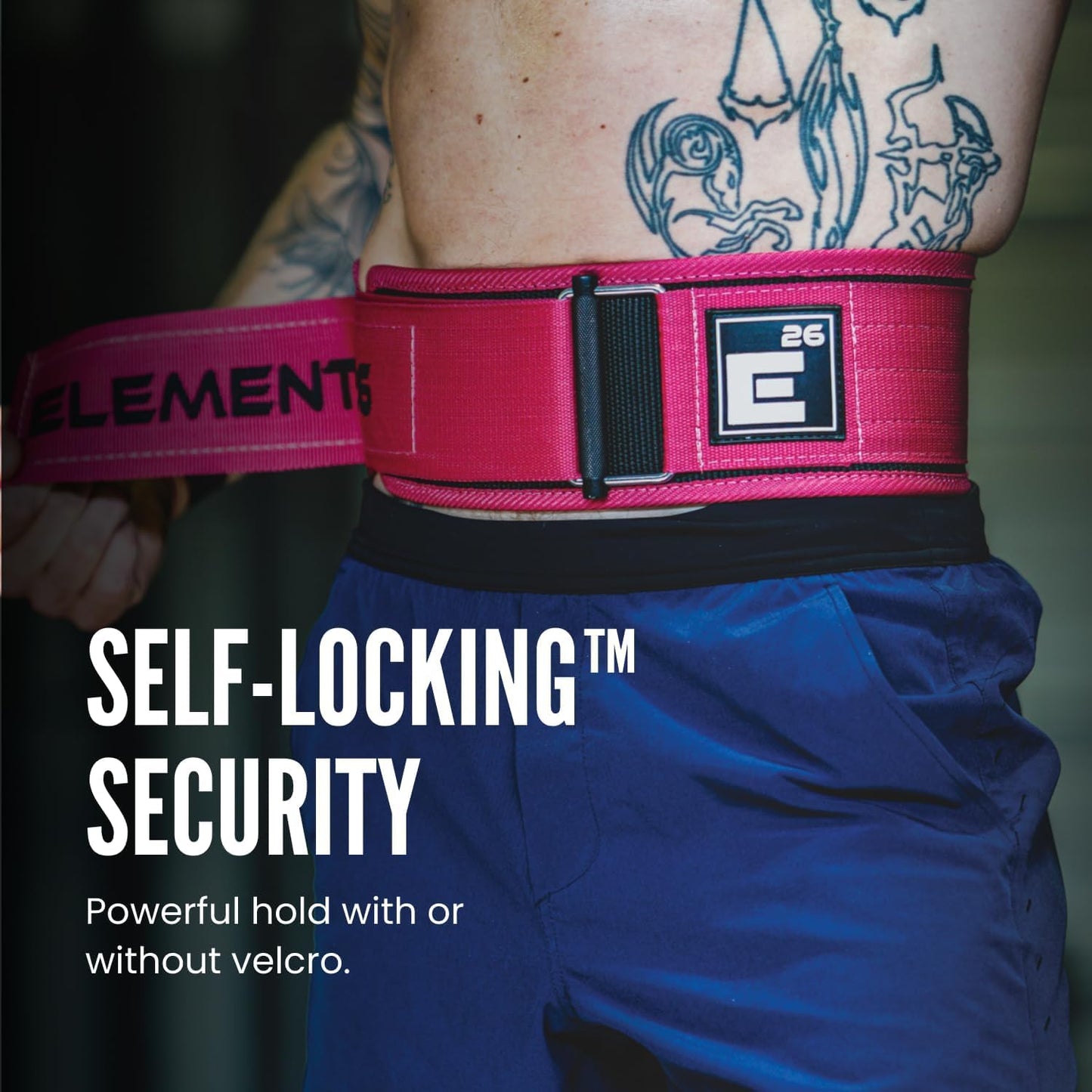 Self-Locking Weight Lifting Belt,Premium Weightlifting Belt for Serious Functional Fitness, Weight Lifting, and Olympic Lifting Athletes,Deadlift Training Belt (Small, Miami Pink)