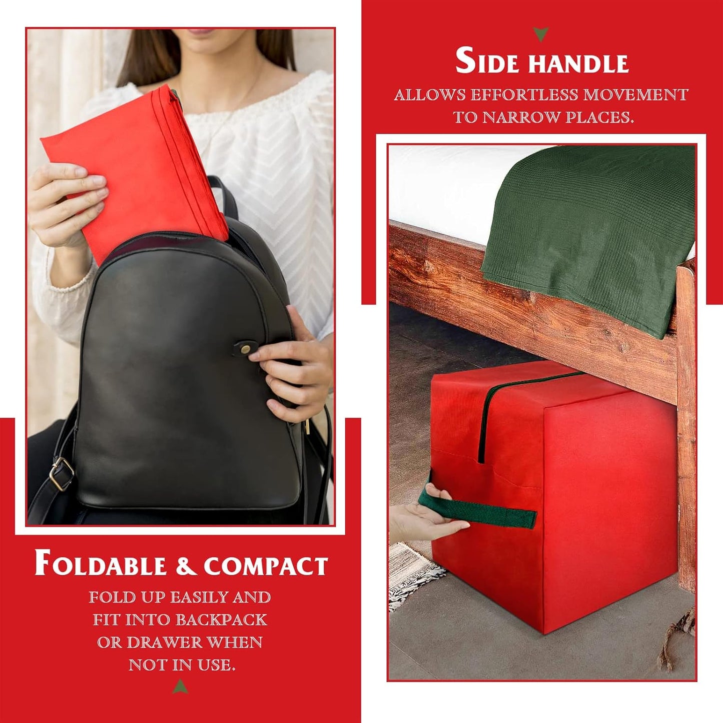 Regine Switzerland Christmas Tree Storage Bag - 7.5ft Waterproof Oxford Box with Durable Handles & Zipper