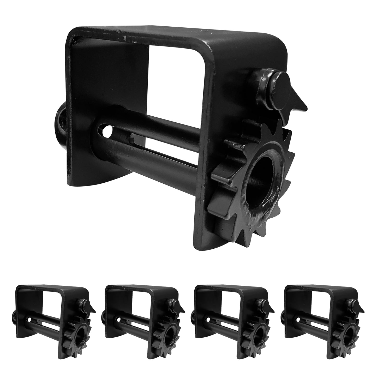 Mega Cargo Control 5 Pack Weld-On Trailer Winches, 140 MM Profile - 5,000 Load Limit, Heavy Duty Flatbed Tie Downs