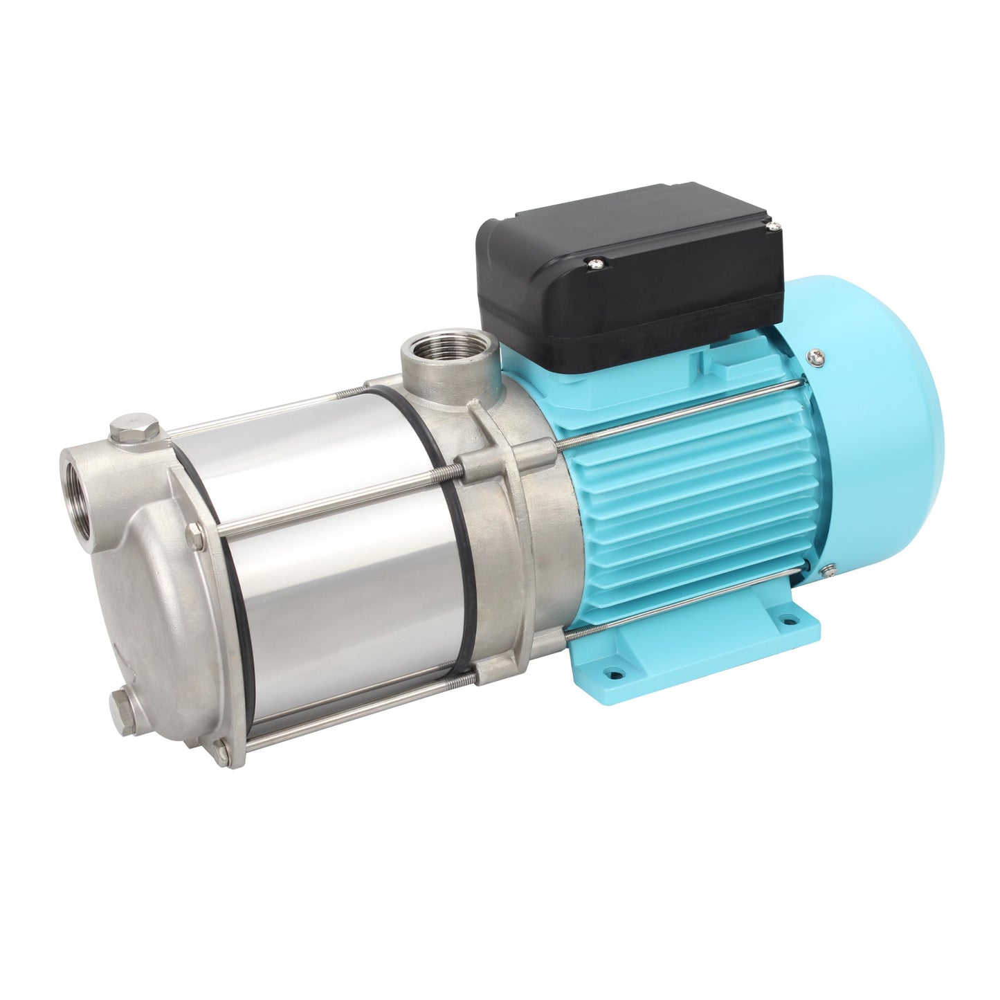 ELPIS Pro MHS90-4M Multistage Water Booster Pump, 1.1 kW (1.5 HP) Stainless Steel, 23.8 GPM, 144 ft Head, 1" NPT, 120V 60Hz for Home Pressure & Irrigation