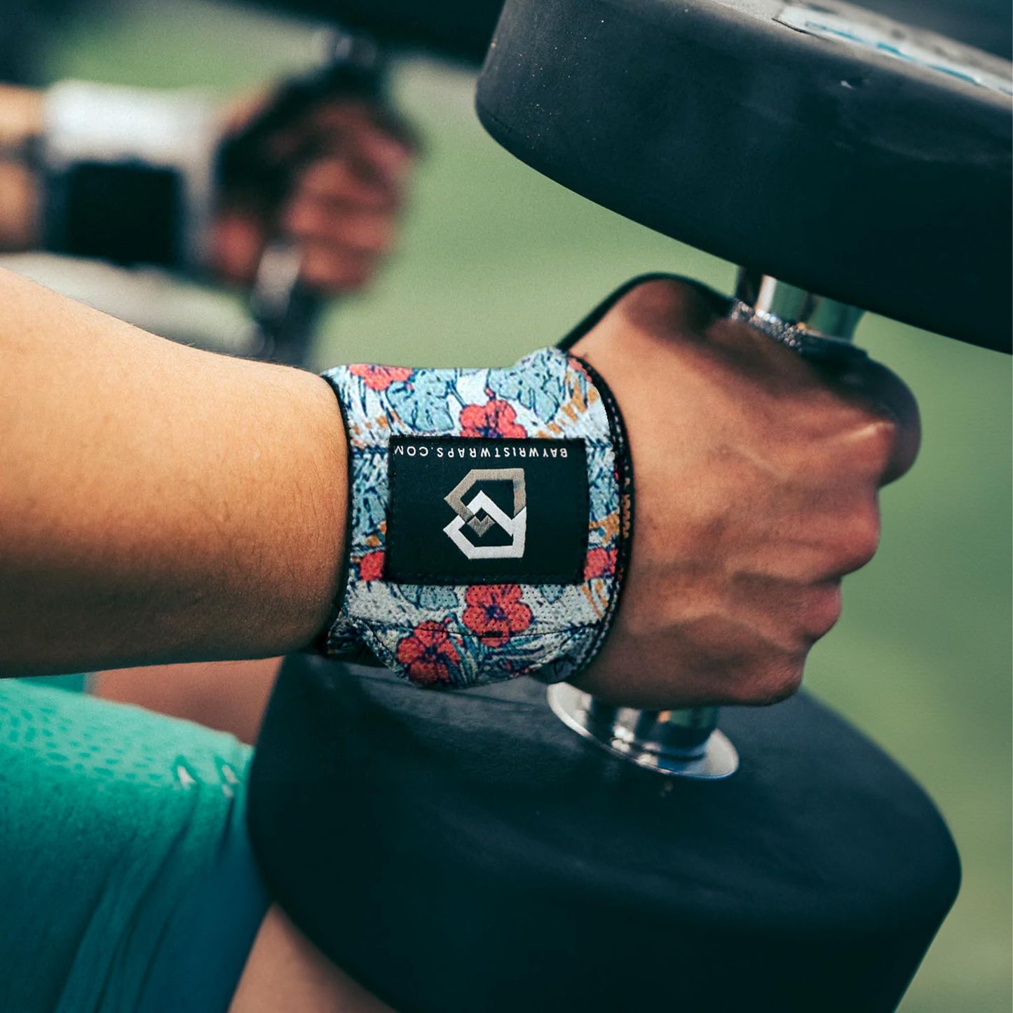 Bay Wrist Wraps Weightlifting Workout Wrist Brace - Adjustable, One Size Fits All - Comfort Wrist Wraps for Weightlifting with Thumb Loop, Lifting Wrist Straps in Orange Camo - 18-inch Wrist Wrap