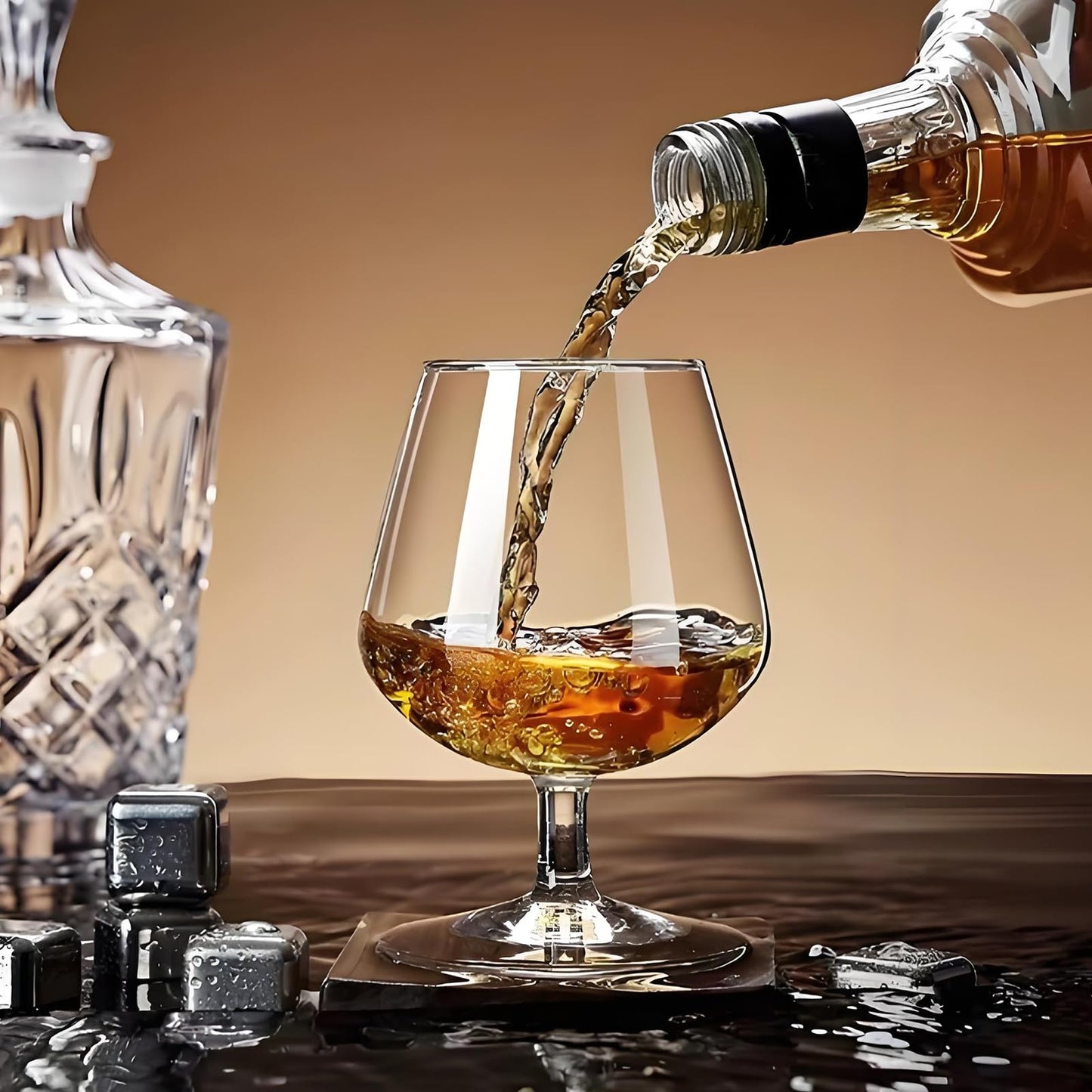 Whiskey Glasses Set of 12, Bourbon Glass, Old Fashioned Glasses, 11.5 Oz Short Stem Wine Glass for Spirits, Vodka, Scotch,Cognac, Brandy, Cocktails (Set of 12)