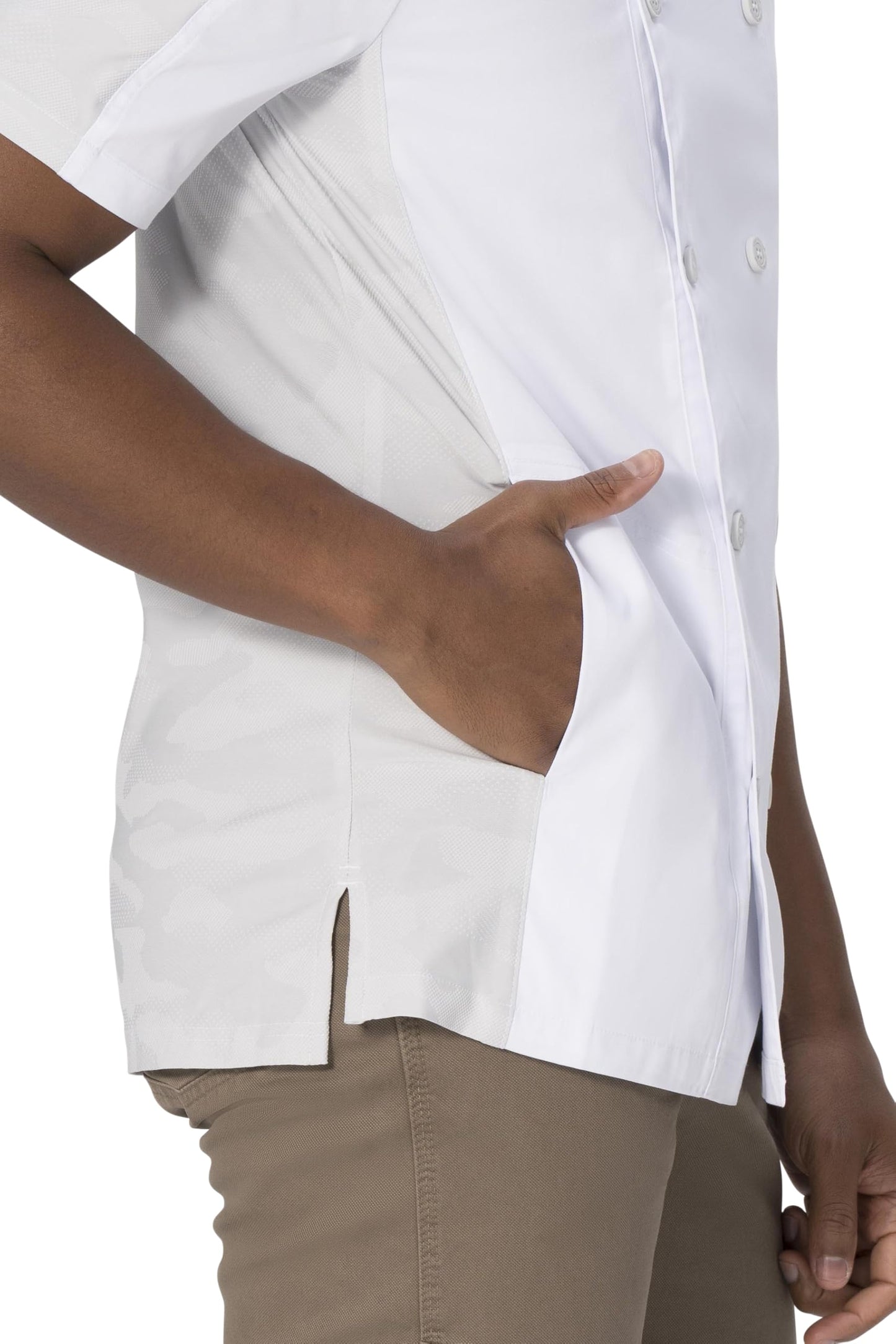 Chef Works Men's Mojave Short Sleeve Chef Coat