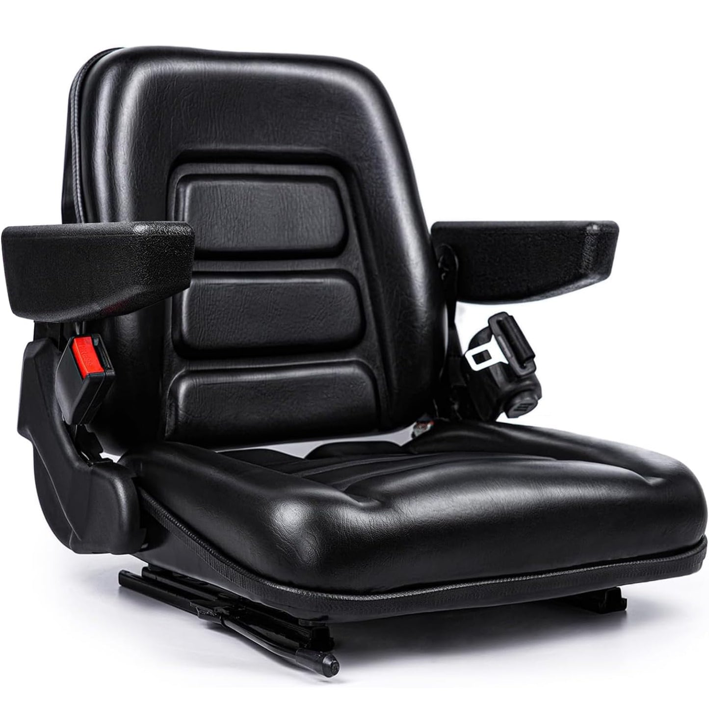 SEATIN Universal Forklift Seat,Tractor Seat with Micro Switch,Armrest and Safety Belt,for Tractor,Mower,Skid Loader,Telehandler,Backhoe,Excavator Dozer