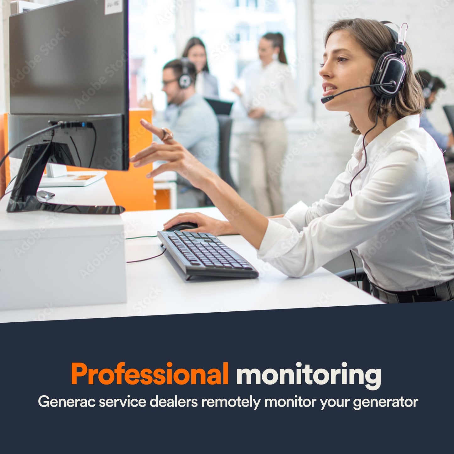 Generac 7170 Mobile Link Wi-Fi & Ethernet Device - Remote Monitoring and Control for Enhanced Generator Management,orange/black