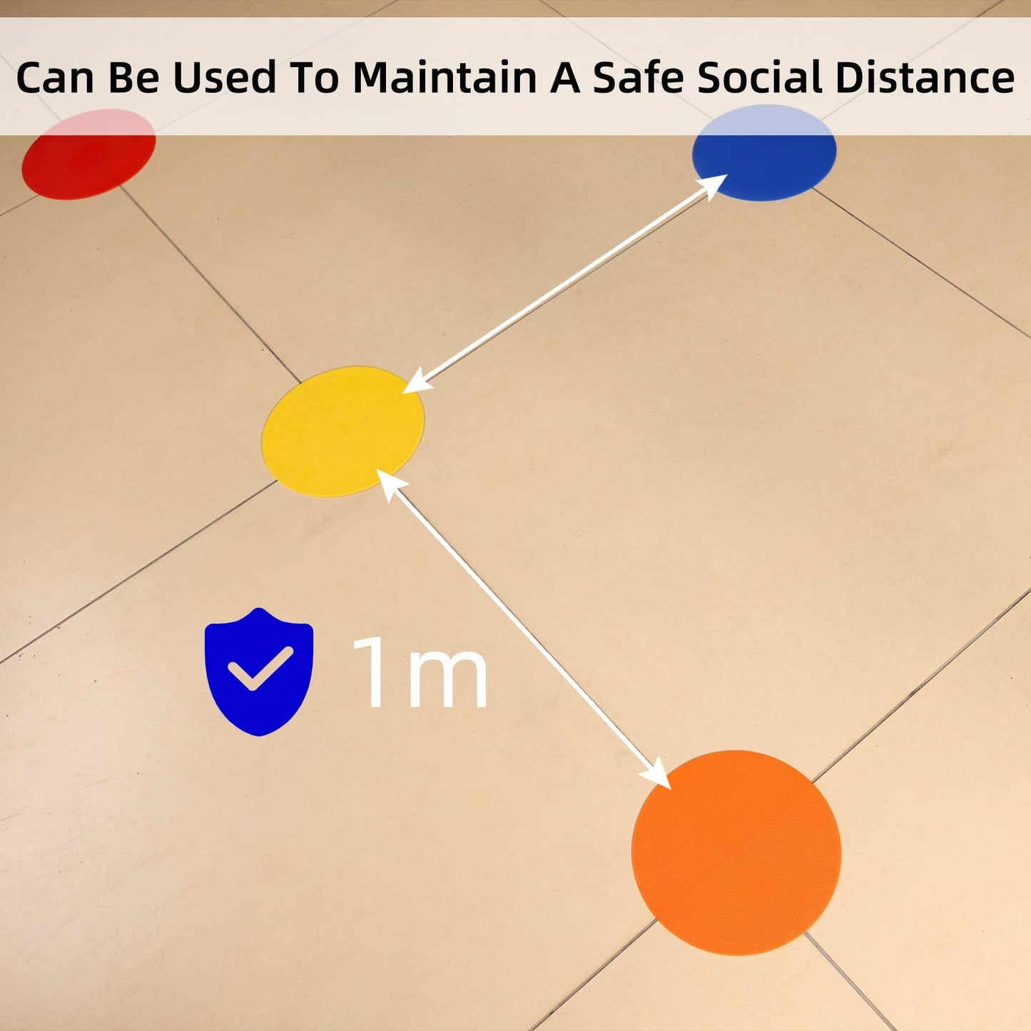 Vhxorrz 12pcs Spot Markers 9 Inch Floor dots Non-Slip Rubber Agility Markers for Football, Basketball Training Markers,School Activities, Exercise Drills