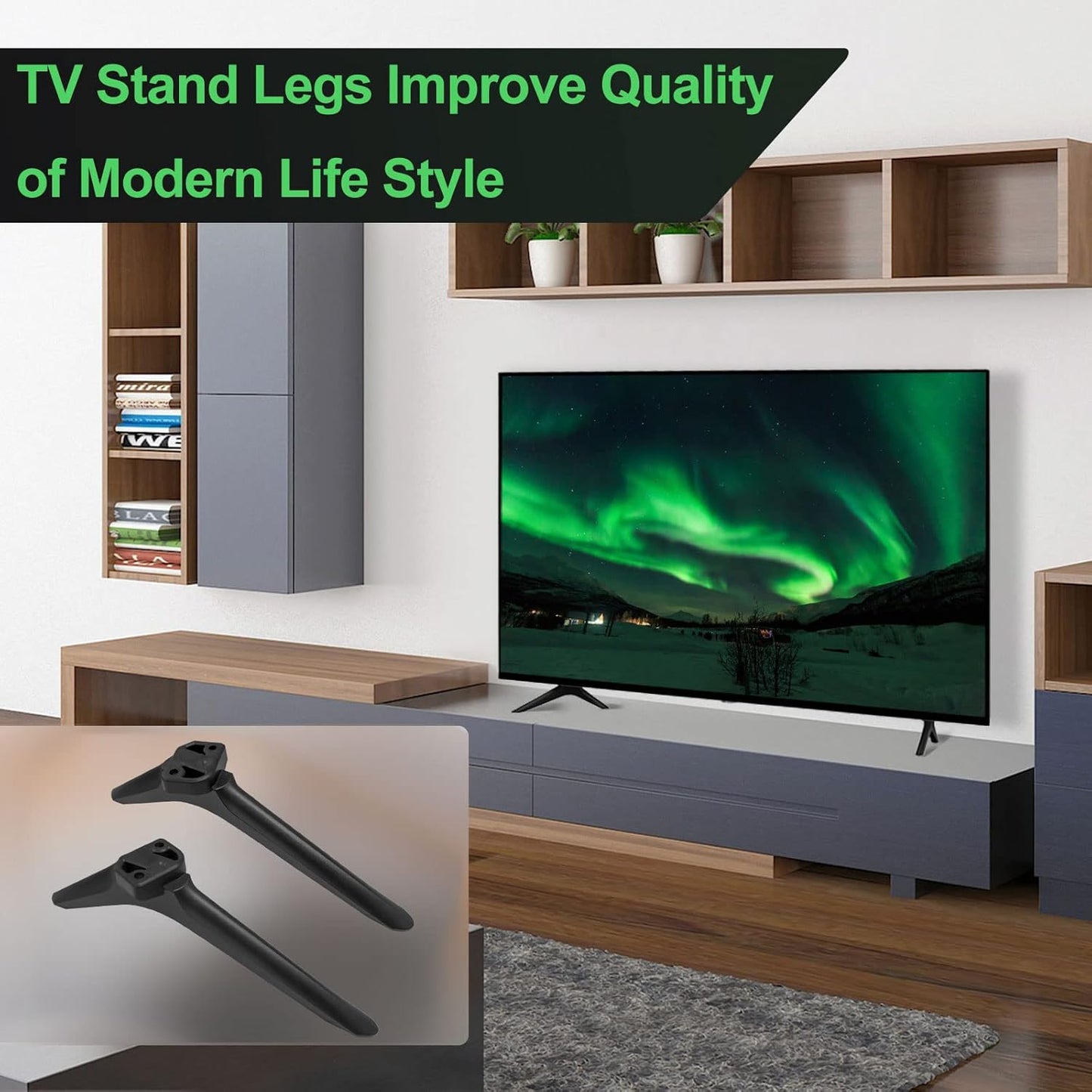 Dinghosen 50R6E3 55R6090G 55R6G 55U6GR5 58R6E3 32H4030F3 65R6090G5, TV Stand for Hisense TV Legs, TV Stand Legs
