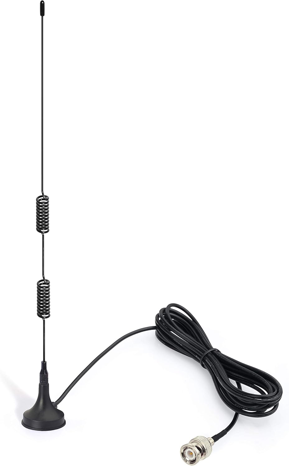 BINGFU VHF UHF Ham Amateur Radio Police Scanner Antenna Magnetic Base BNC Male Antenna Compatible with Uniden Bearcat