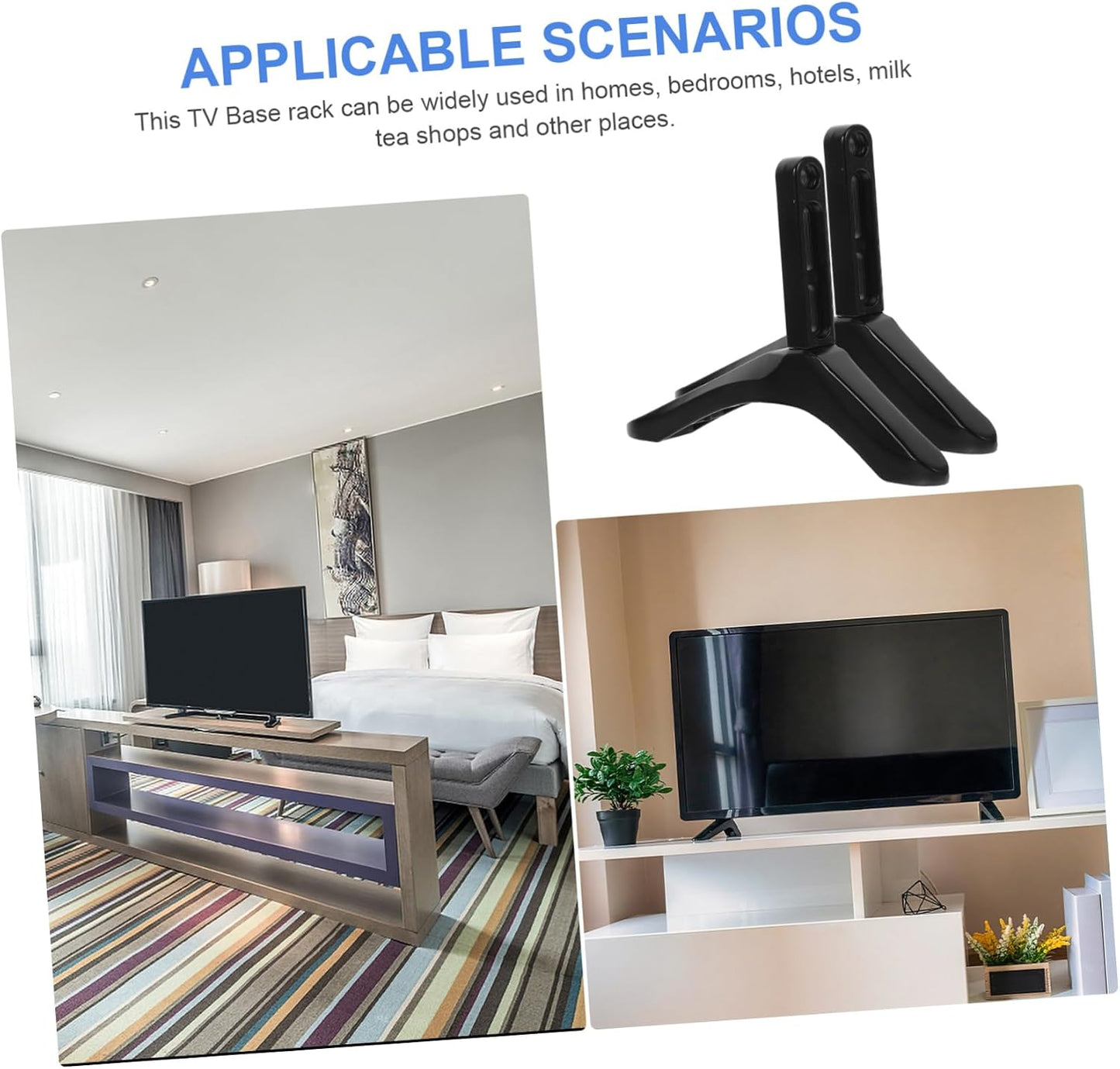 Mikinona Chic TV Base Stand for Flat Screens - Design for Home